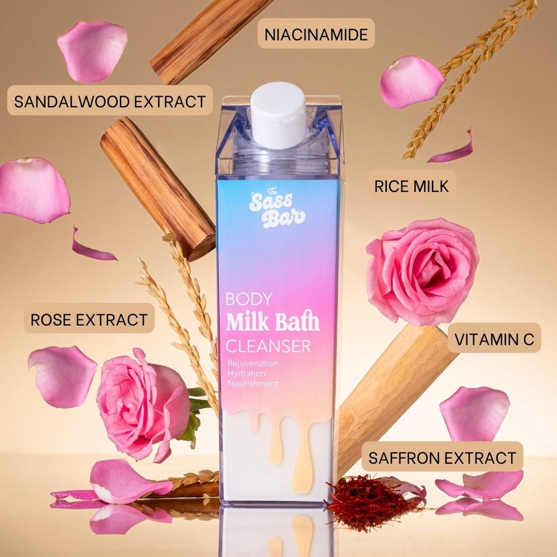 The Sass Bar Daybreak Brightening Bodywash with Niacinamide +Vitamin C for Dull Skin  Grab2Buy The Sass Bar Grab2Buy