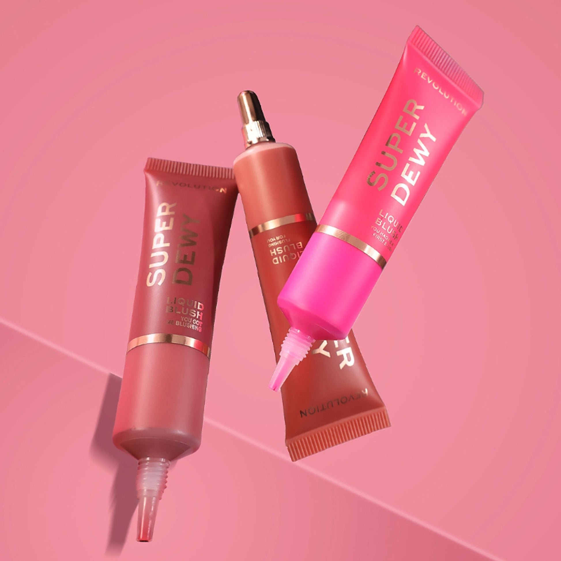 Makeup Revolution Superdewy Liquid Blusher - Ultra Pigmented-Dewy & Radiant Formula You Had Me At First Blush - You Got Me Blushing