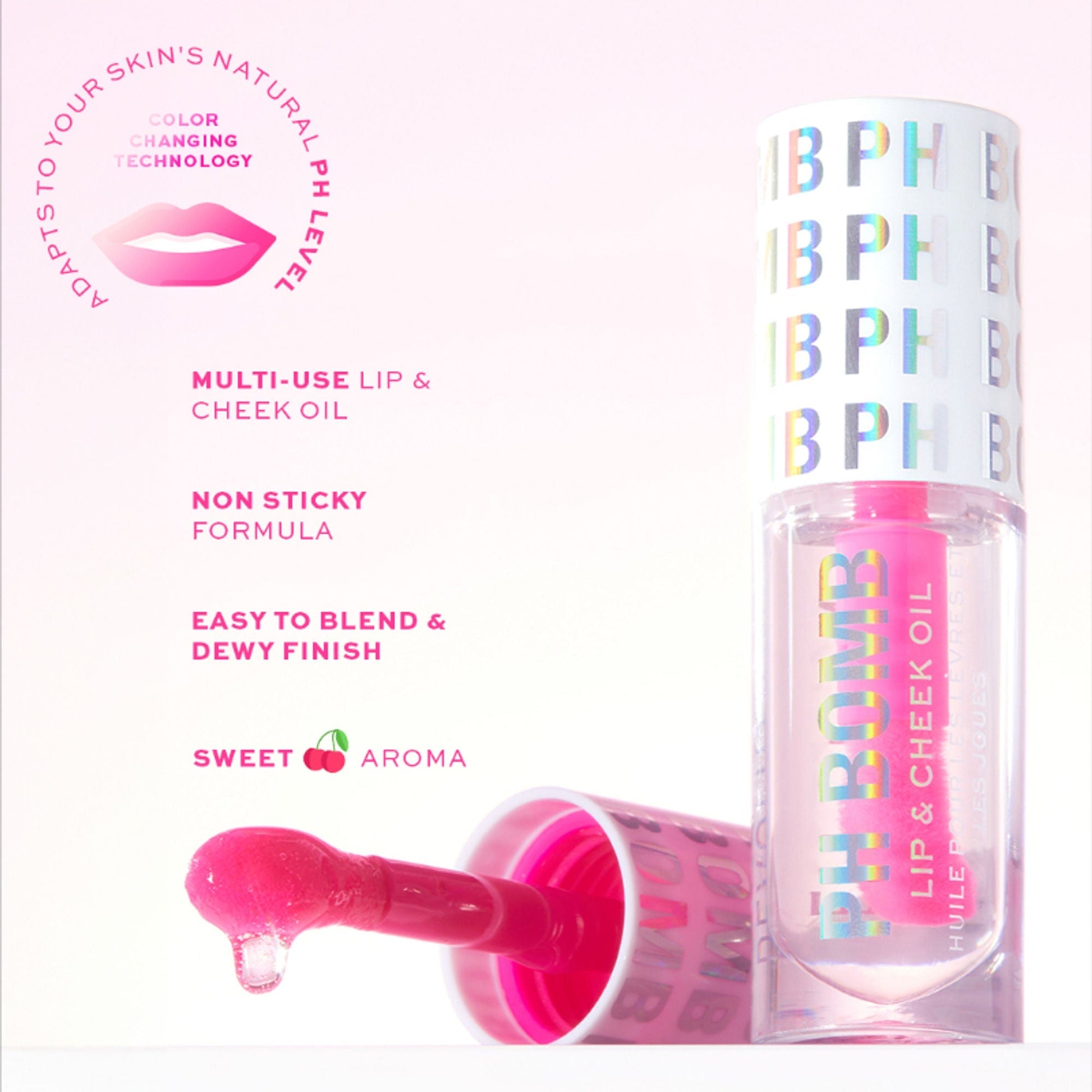 Makeup Revolution Ph Bomb Lip & Cheek Oil Universal  Grab2Buy Makeup Revolution Grab2Buy