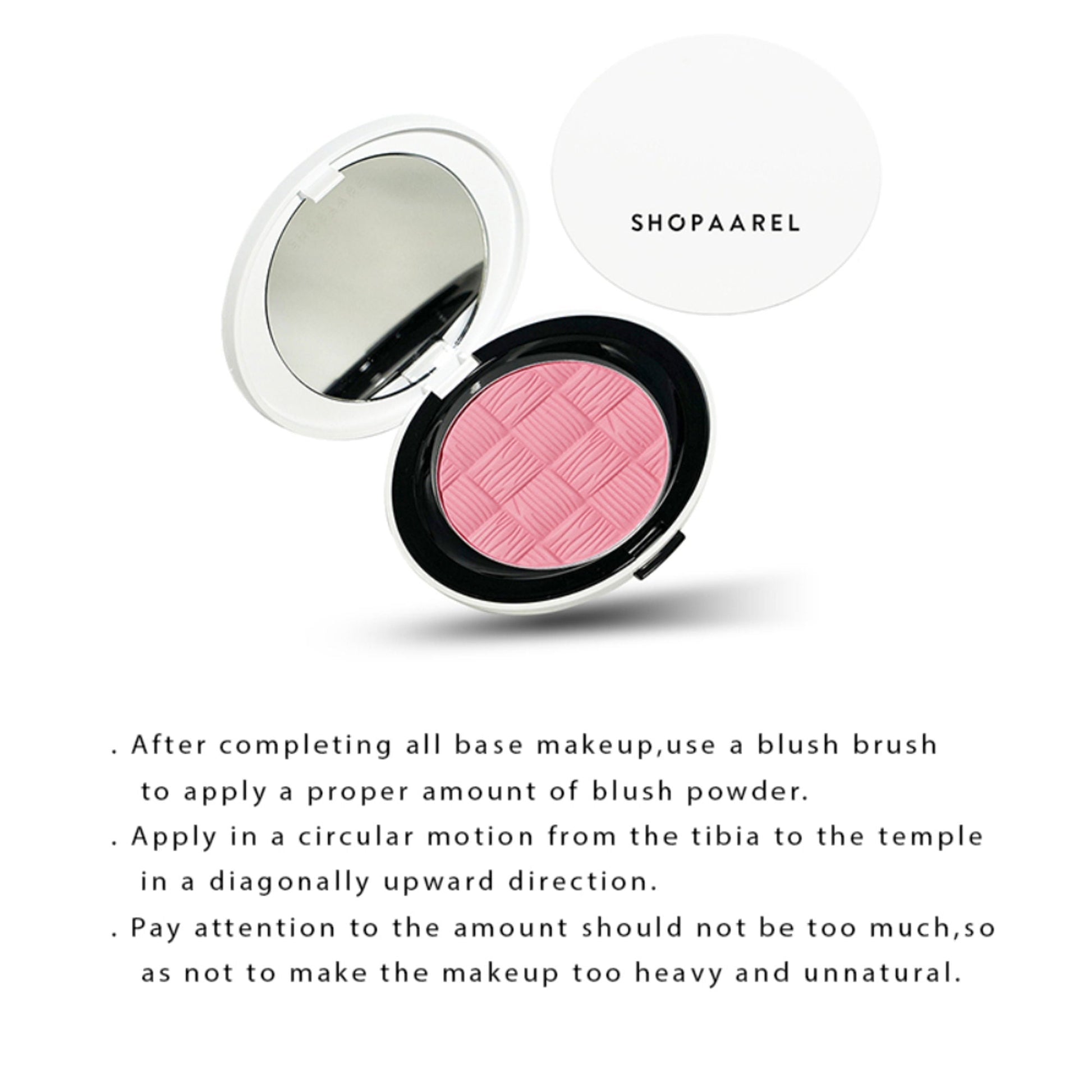 Shopaarel Color Cheek Blusher - Soft Pink