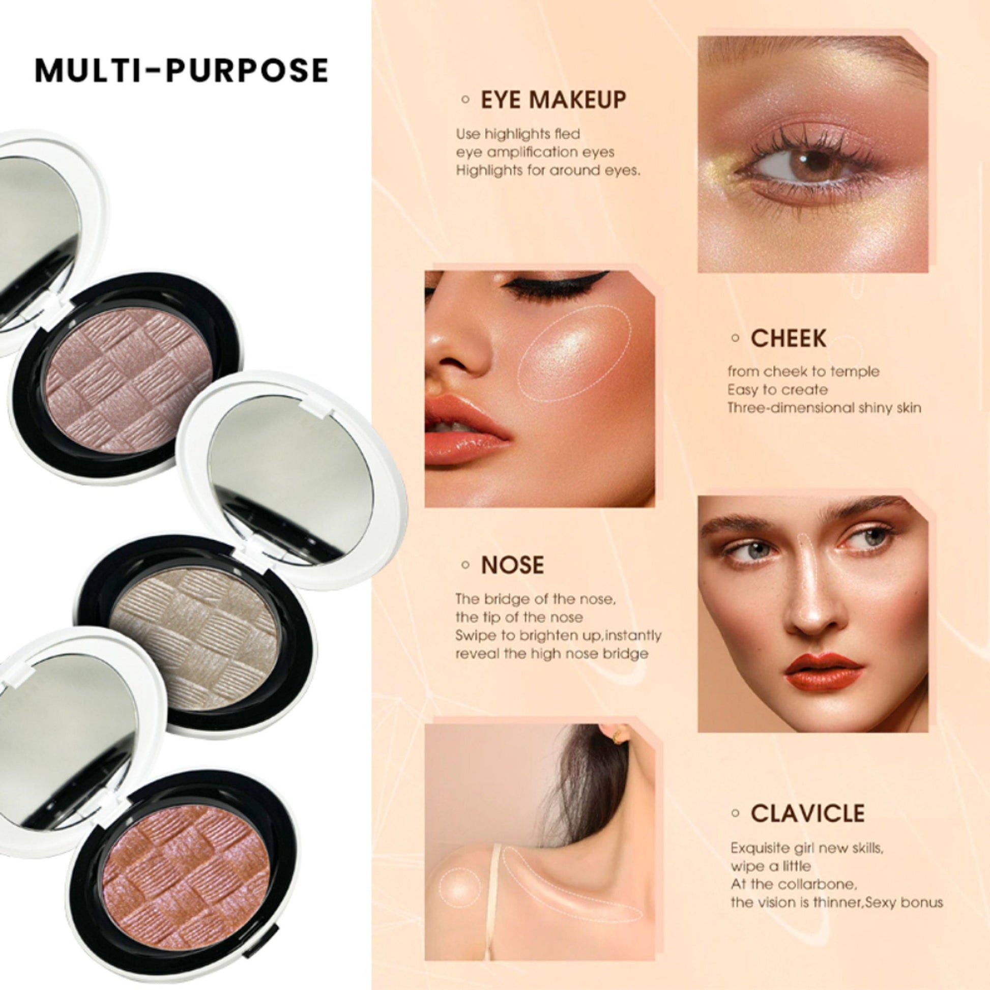 Shopaarel Metallic Glow Highlighter - Rouser