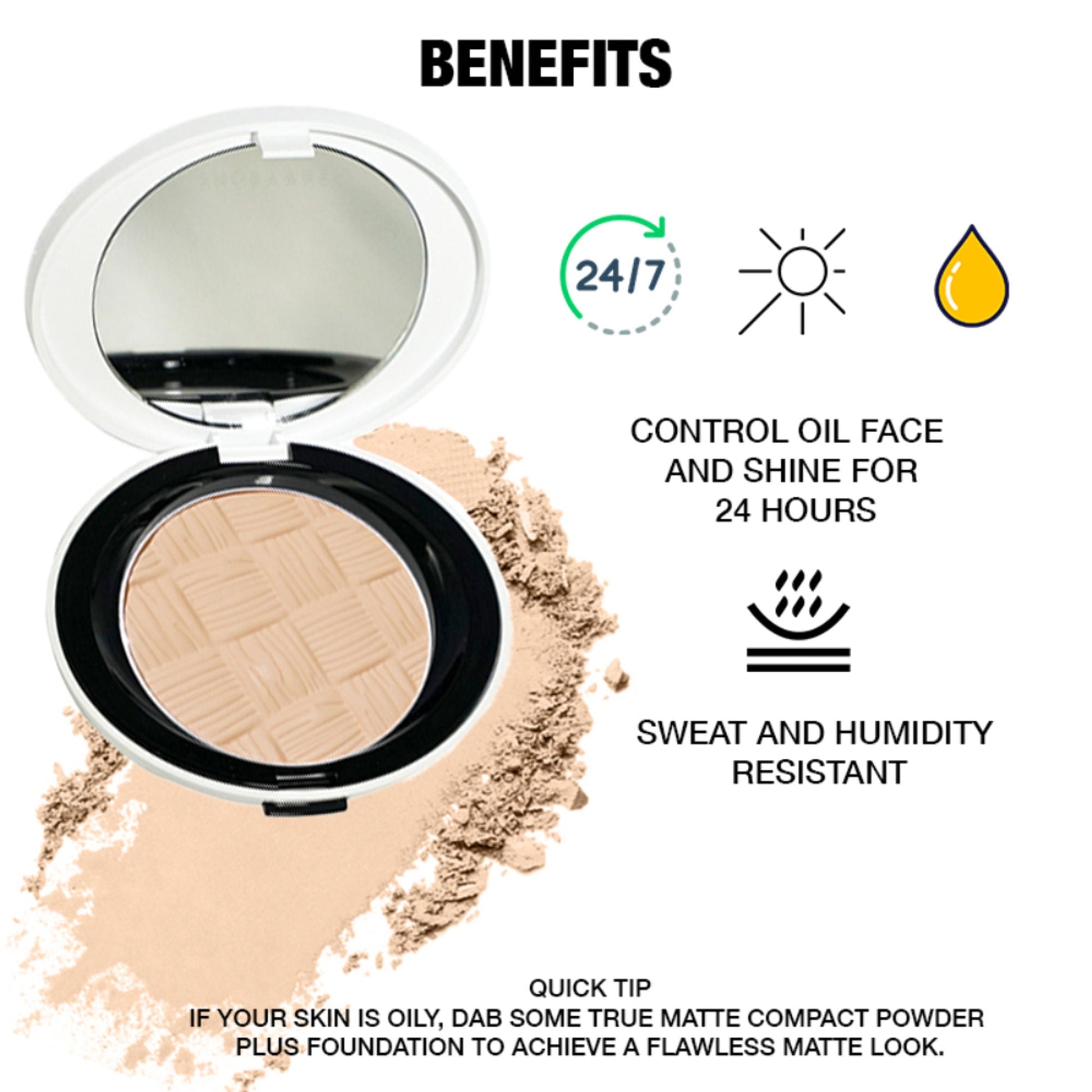 Shopaarel True Matte Comapct Powder - 2