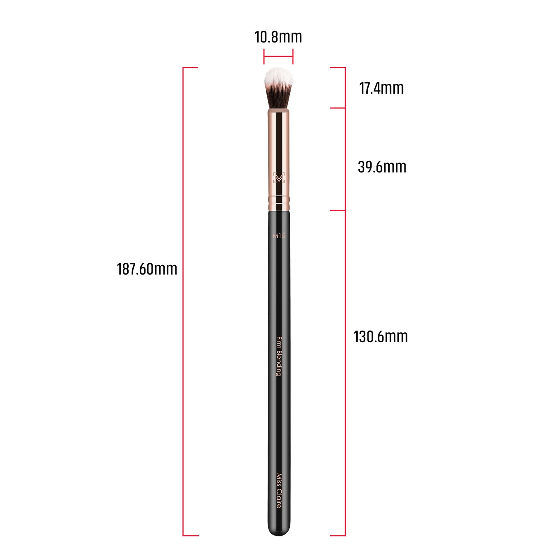 Miss Claire M15 - Firm Blending Brush - Rose Gold