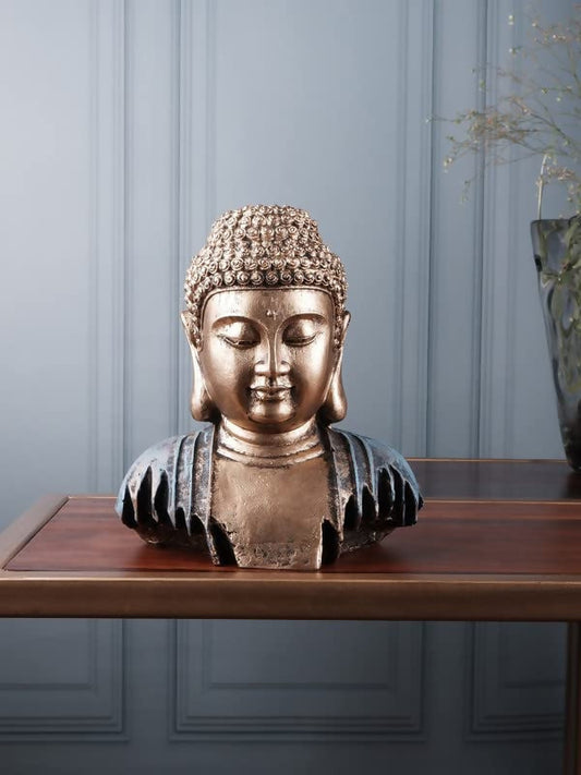 The White Ink Decor Meditation Buddha Idol - Grab2buy