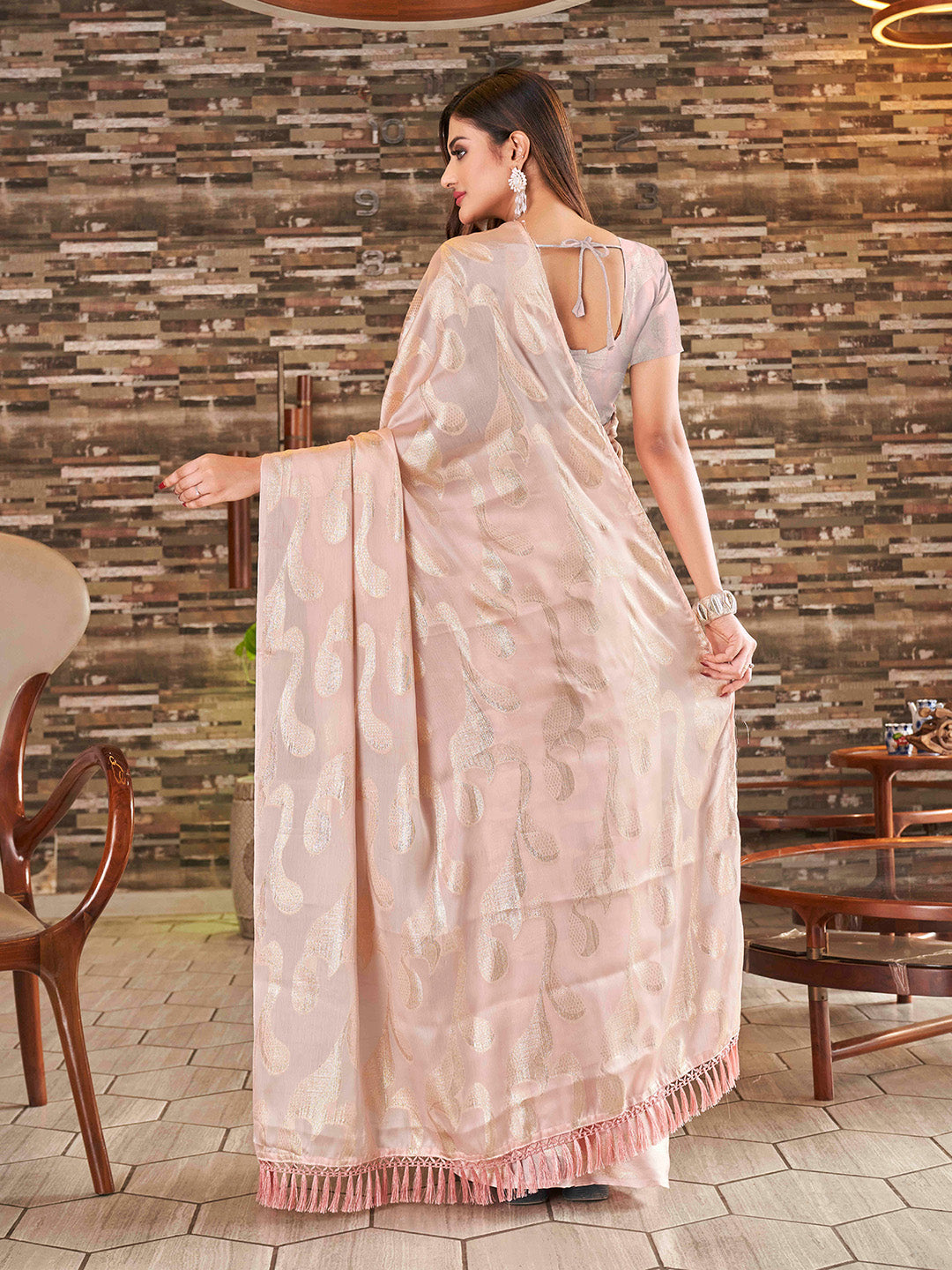 Tikhi Imli Woven Design Satin Jacquard Ready to Wear Grab2Buy 
