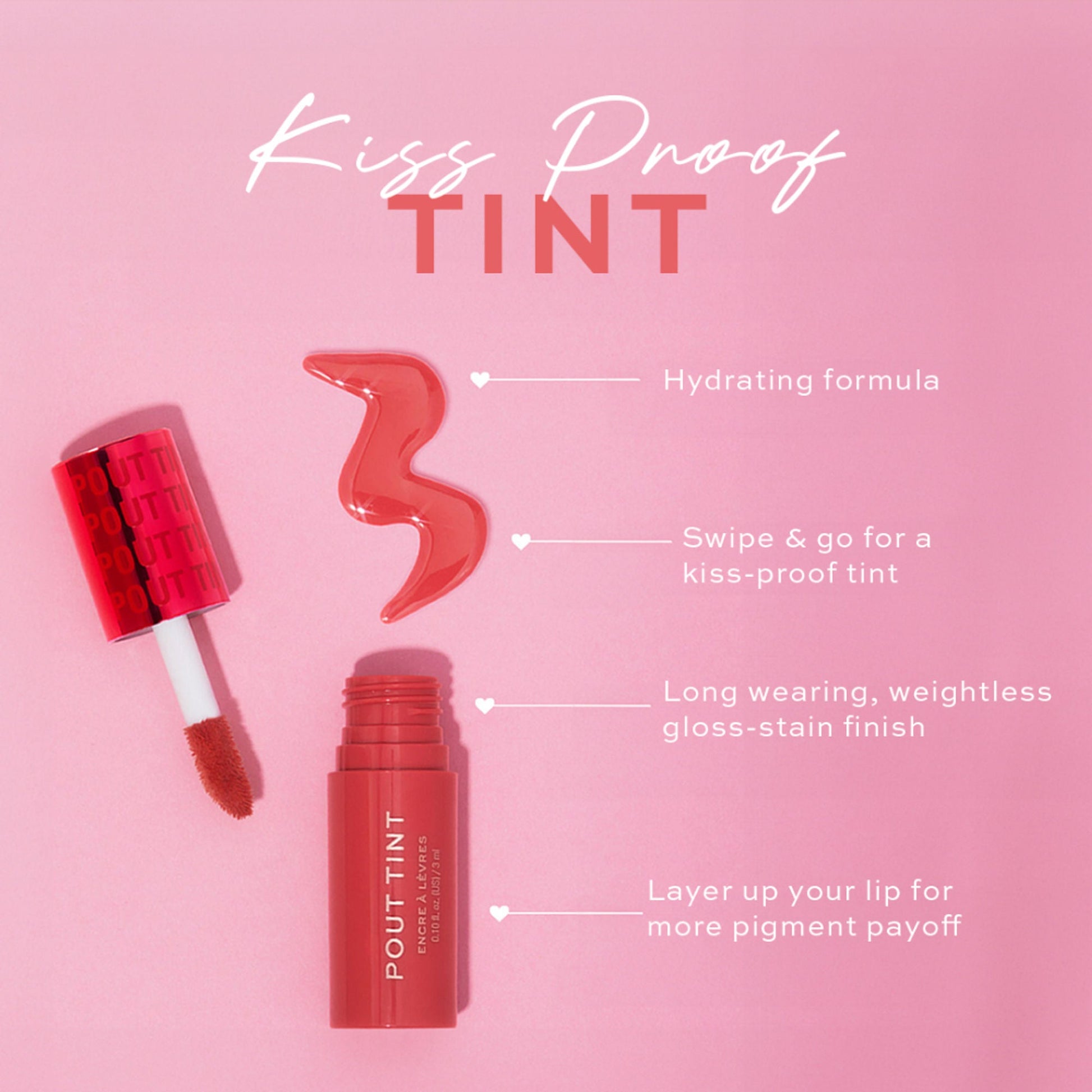 Makeup Revolution Pout Tint - Sweetie Coral