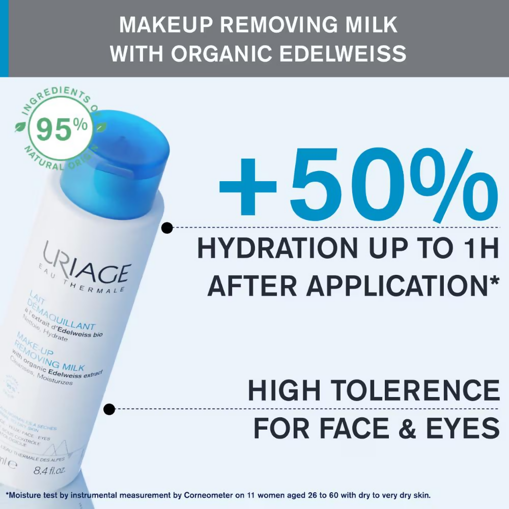 Uriage Makeup Removing Milk Gently Removes Makeup From Face & Eyes  Grab2Buy Uriage Grab2Buy