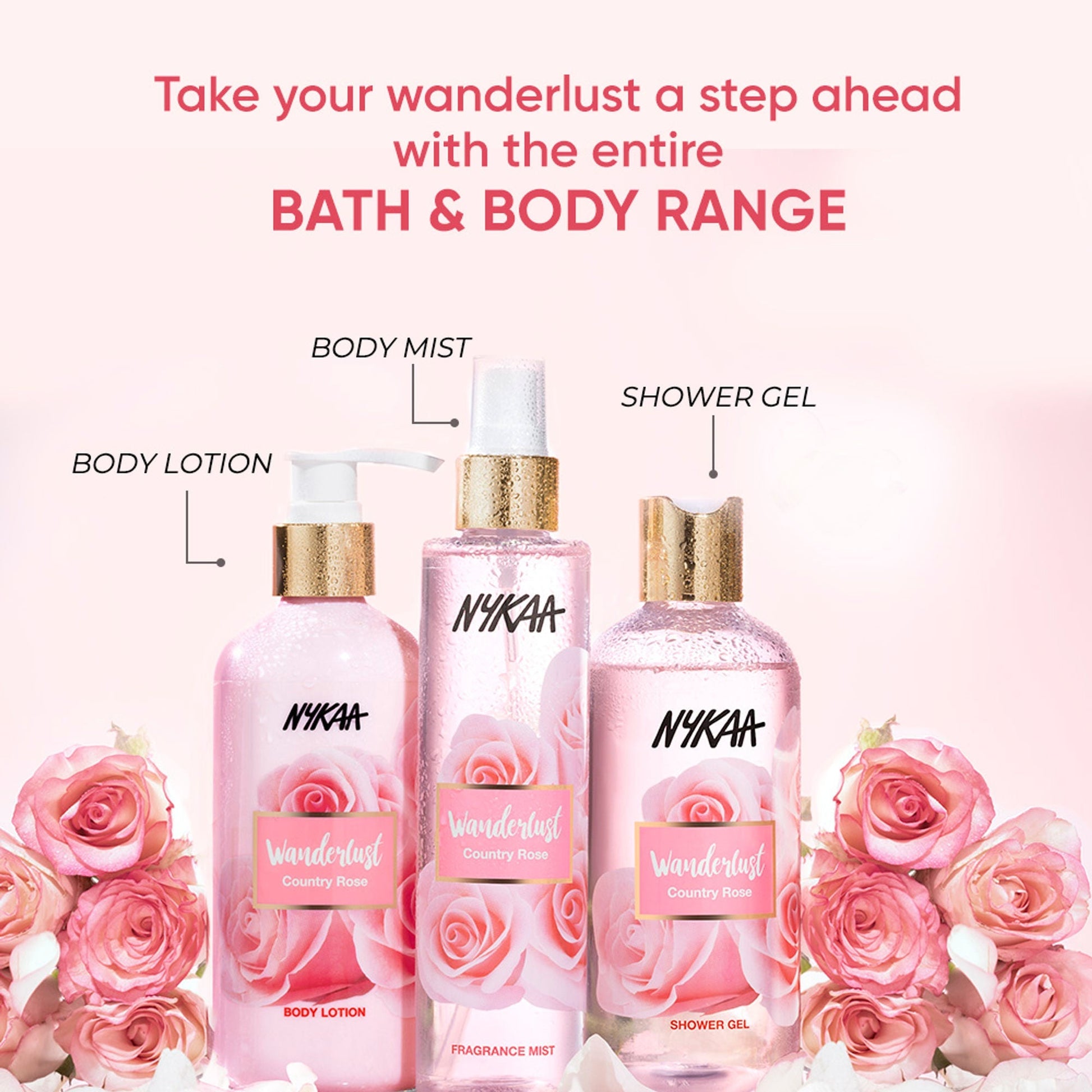 Wanderlust Fragrance Mist For Her - Country Rose  Grab2Buy Wanderlust Grab2Buy