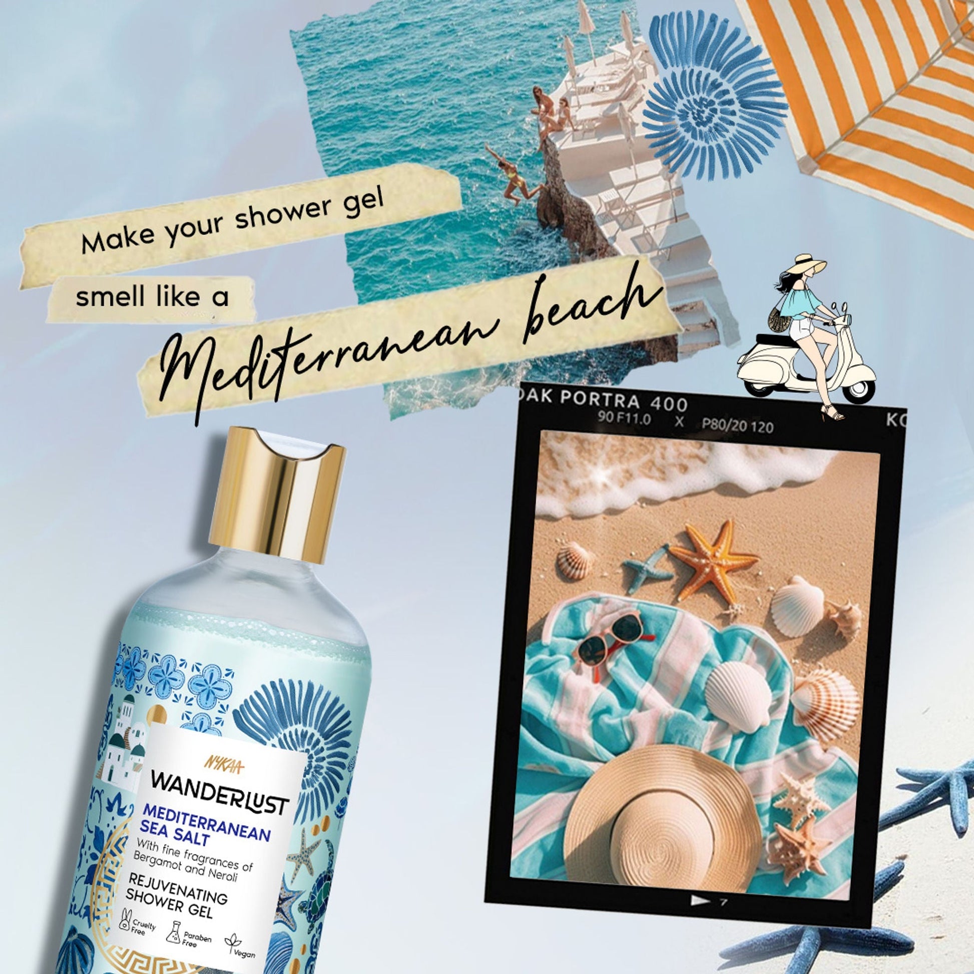 Wanderlust Shower Gels - Mediterranean-Sea-Salt  Grab2Buy Wanderlust Grab2Buy