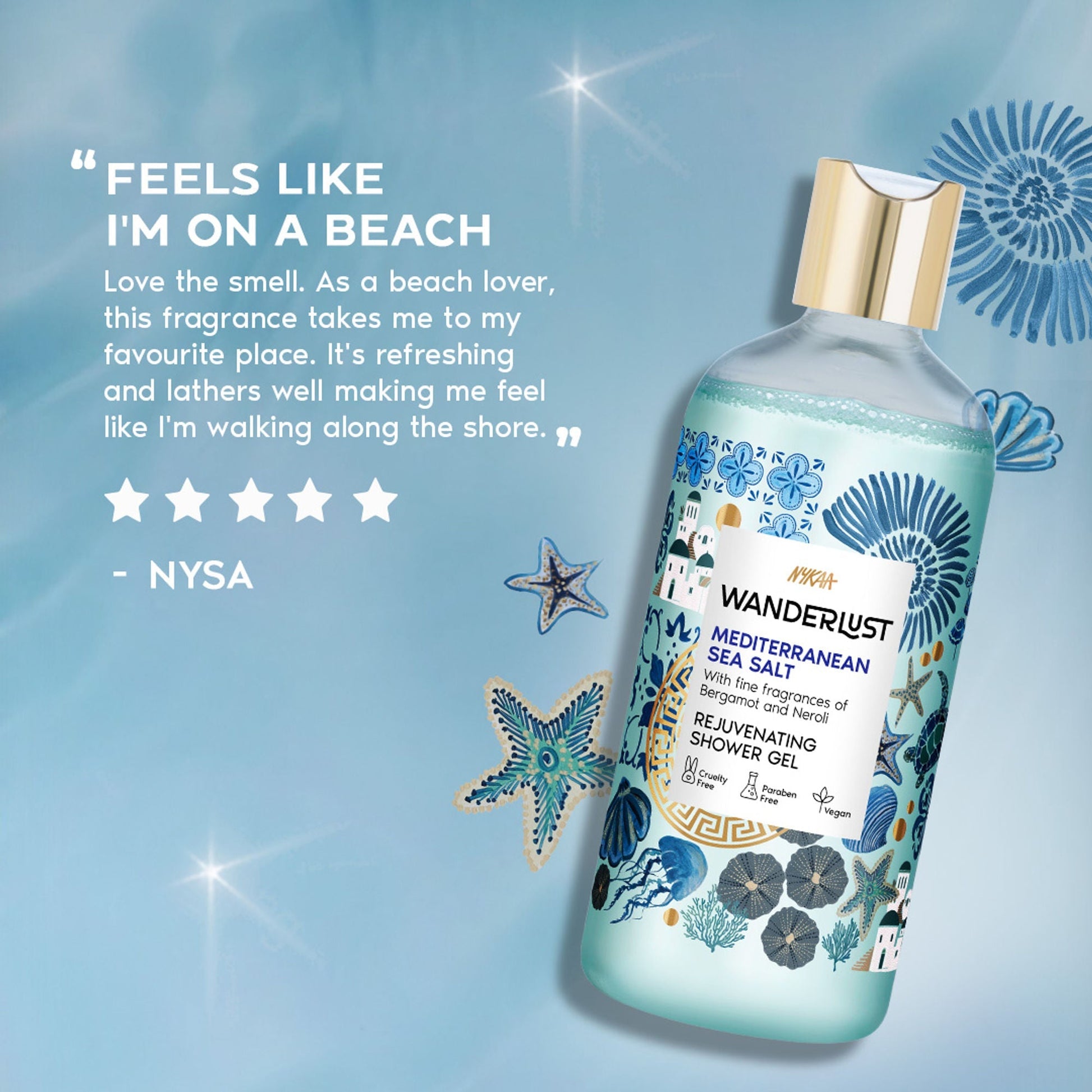 Wanderlust Shower Gels - Mediterranean-Sea-Salt  Grab2Buy Wanderlust Grab2Buy