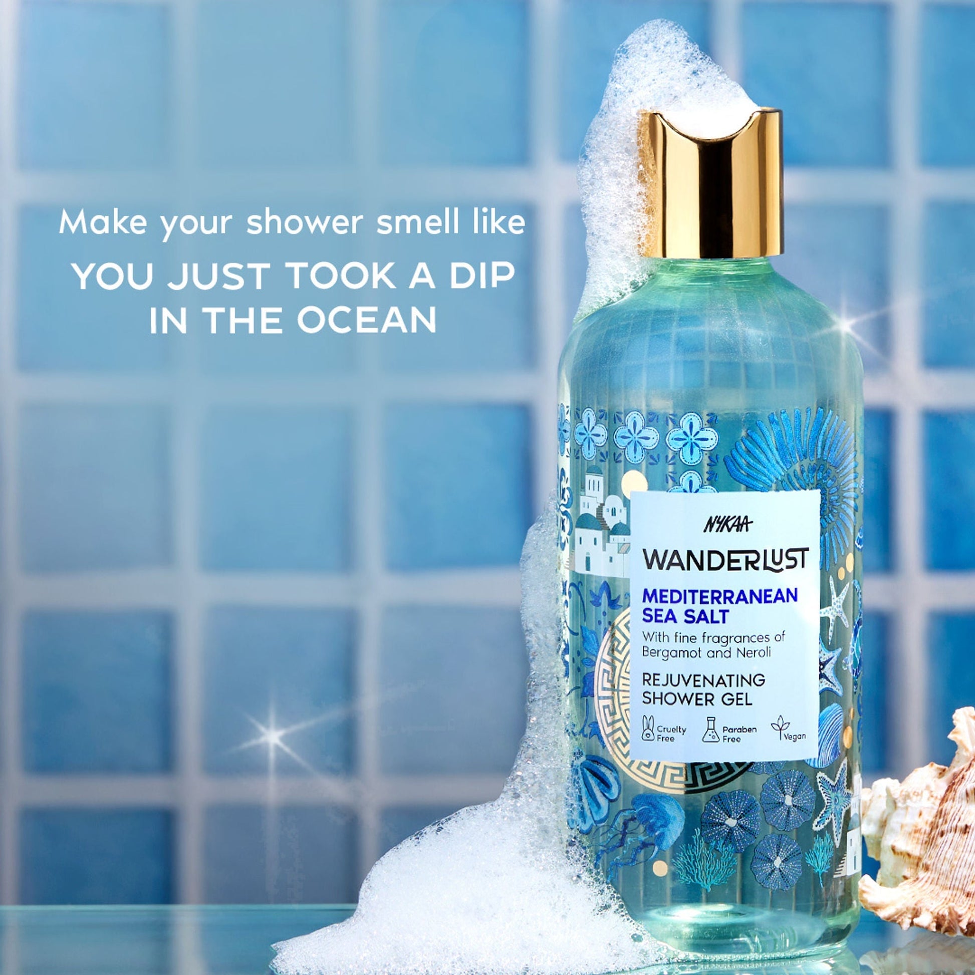 Wanderlust Shower Gels - Mediterranean-Sea-Salt  Grab2Buy Wanderlust Grab2Buy