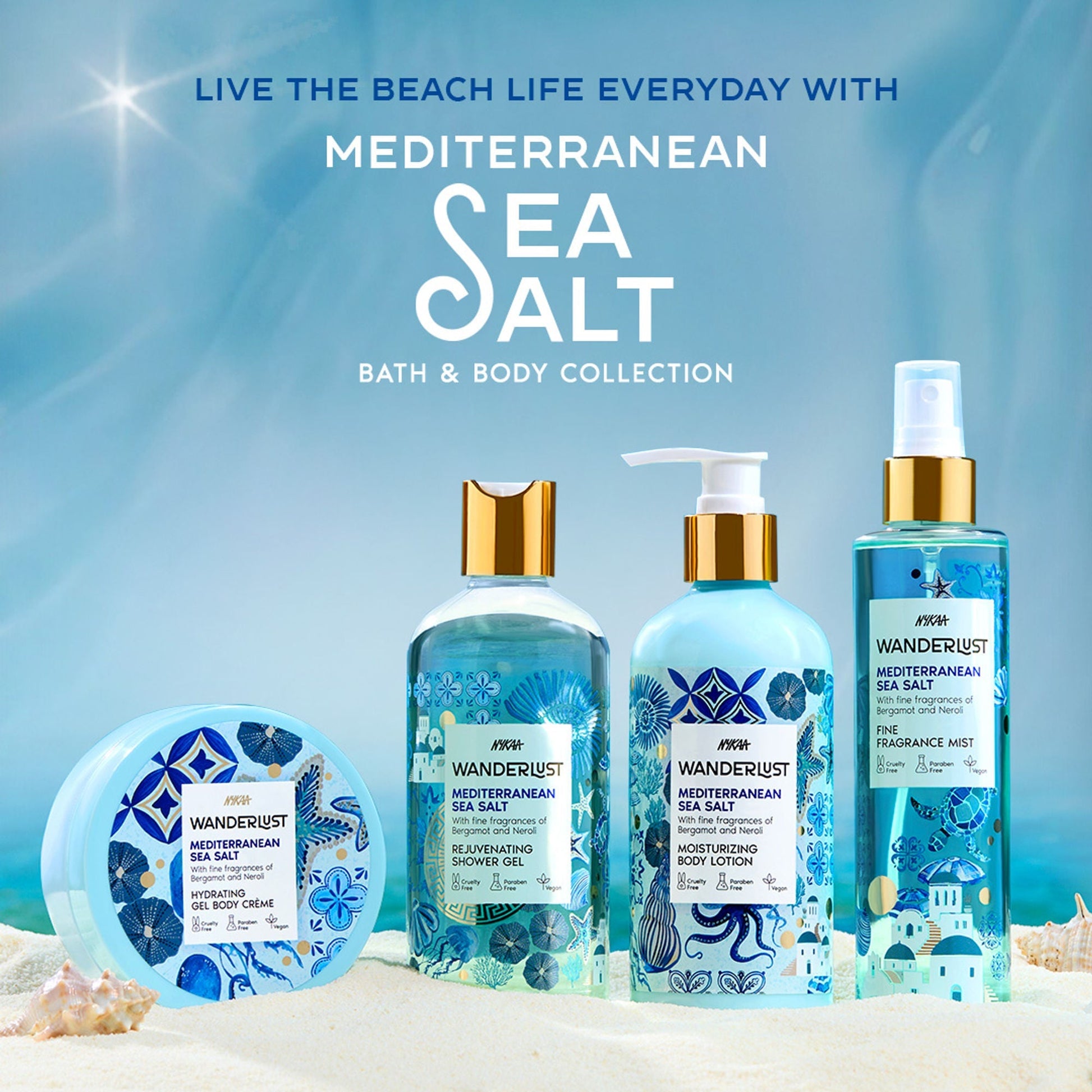 Wanderlust Shower Gels - Mediterranean-Sea-Salt  Grab2Buy Wanderlust Grab2Buy