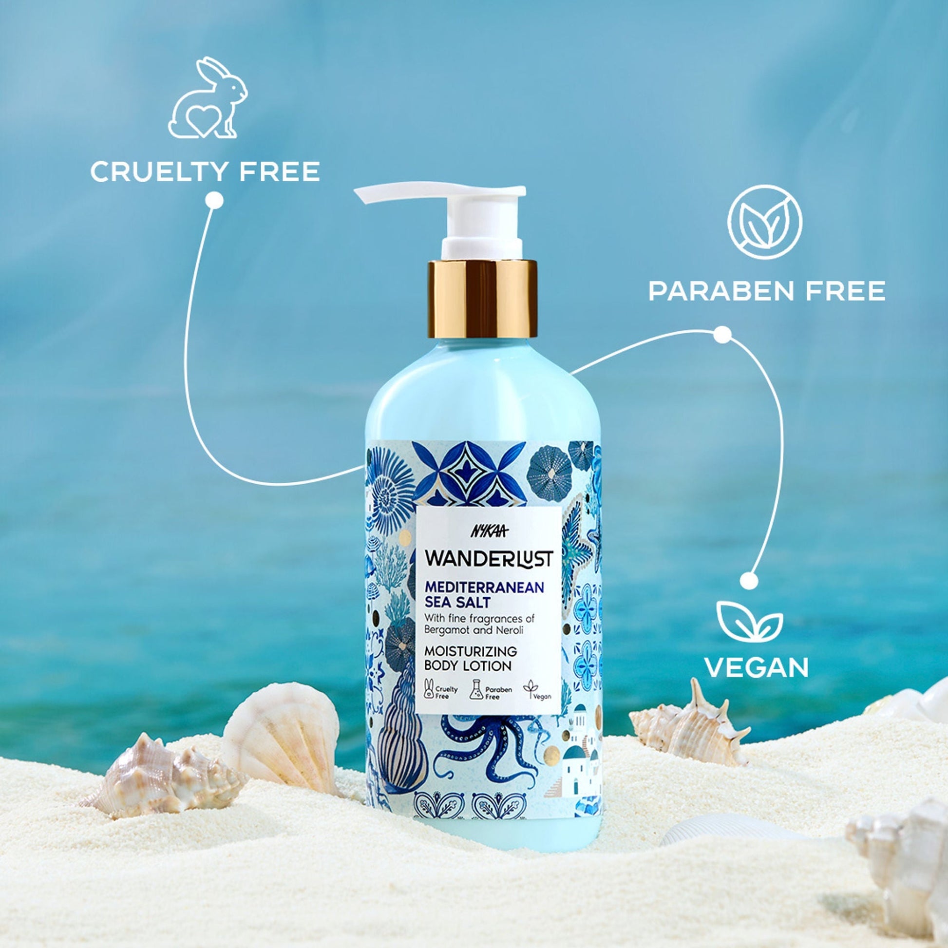 Wanderlust Moisturizing Body Lotion - Mediterranean-Sea-Salt  Grab2Buy Wanderlust Grab2Buy