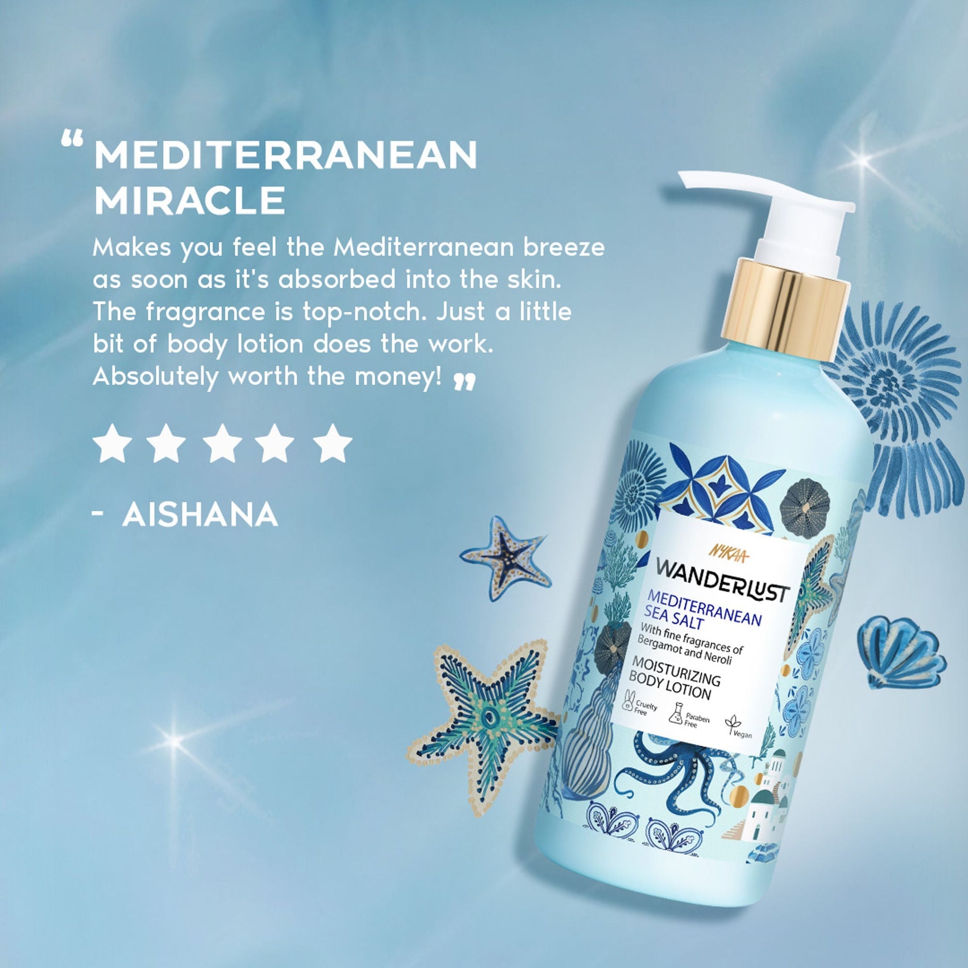 Wanderlust Moisturizing Body Lotion - Mediterranean-Sea-Salt  Grab2Buy Wanderlust Grab2Buy