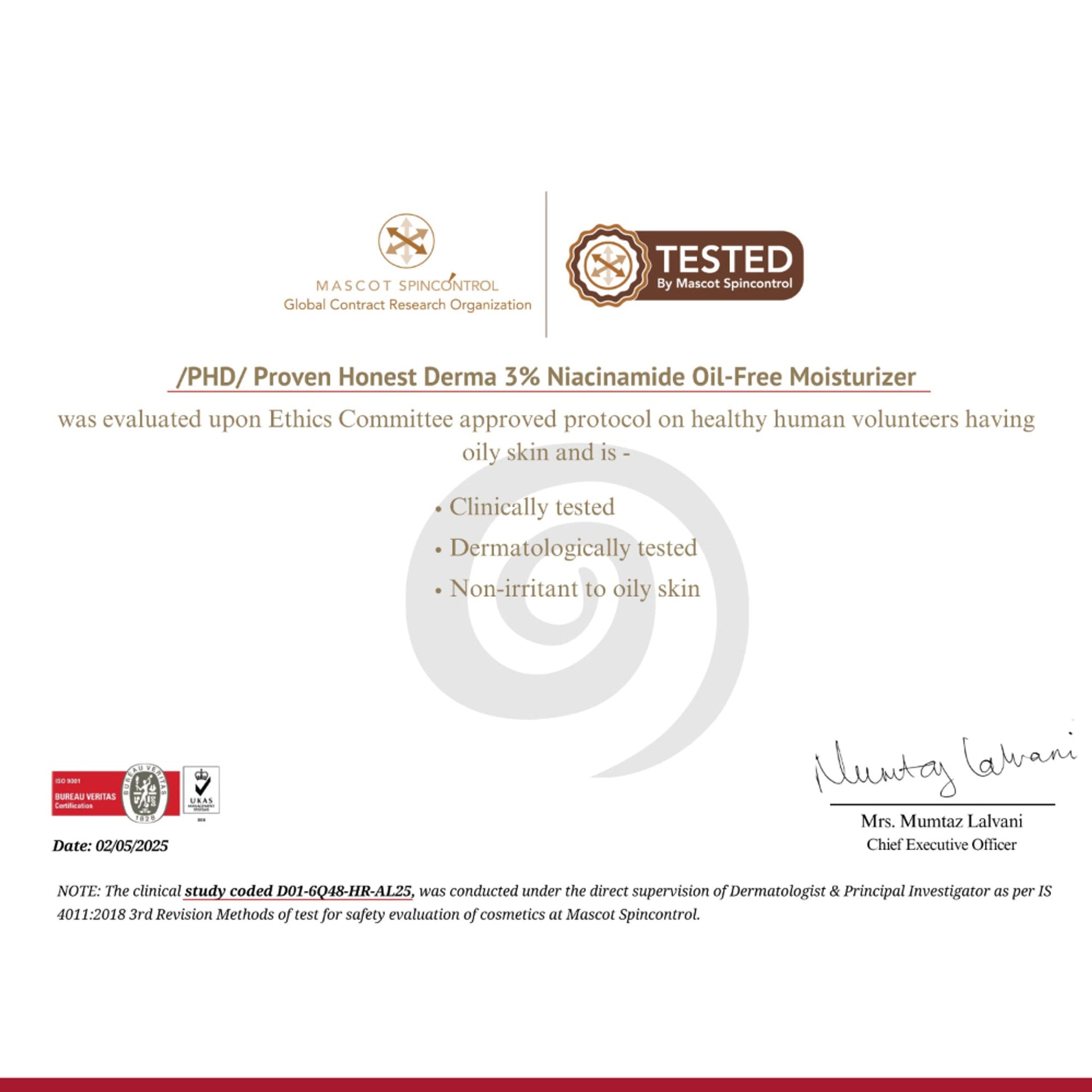 Proven Honest Derma (PHD) 3% Niacinamide Oil-Free Moisturizer