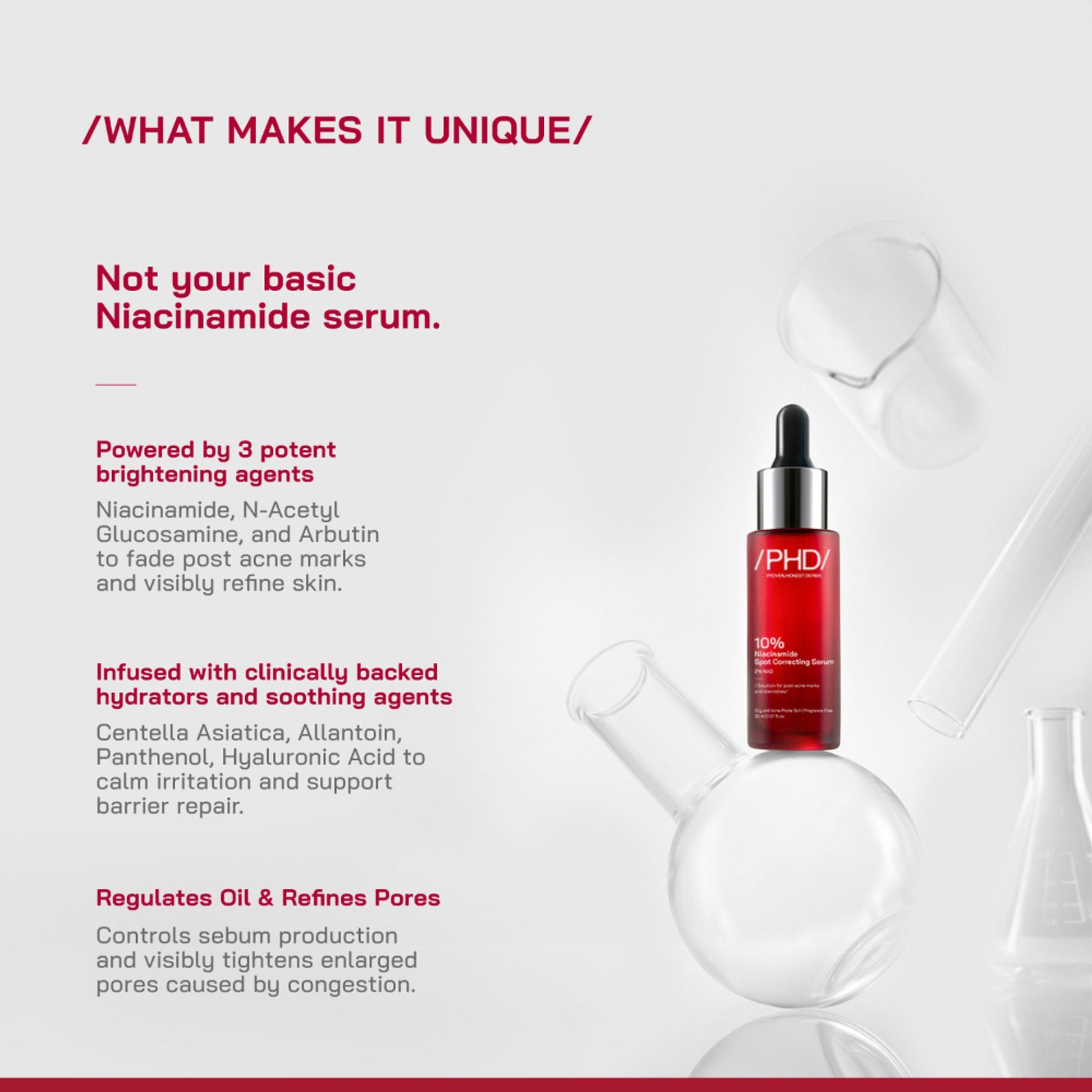 Proven Honest Derma (PHD) 10% Niacinamide Spot Correcting Serum