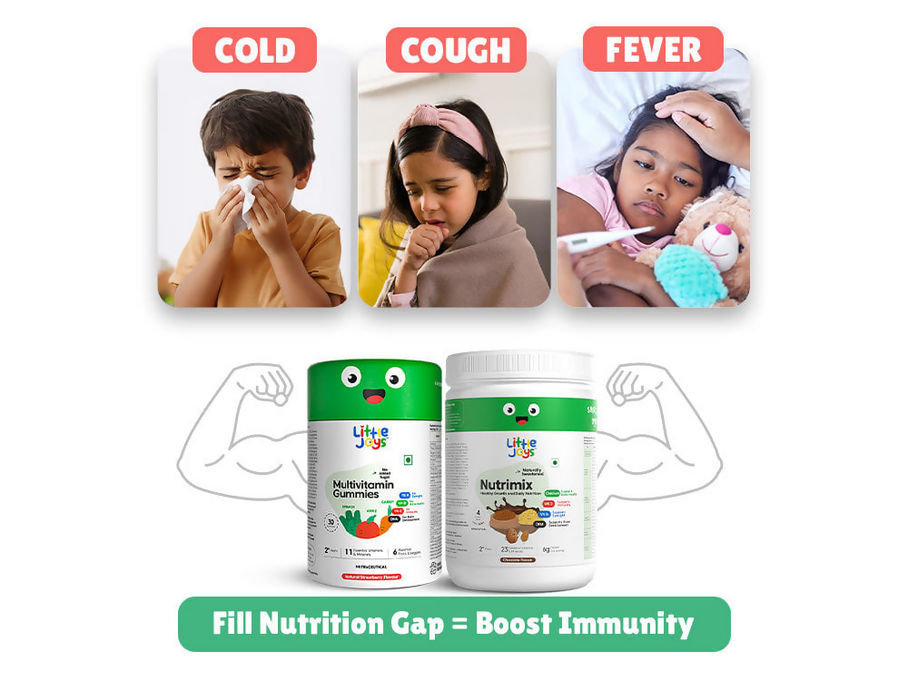 Little Joys Nutrimix & Multivitamin Gummies Immunity Boosting Kit 2-6 years