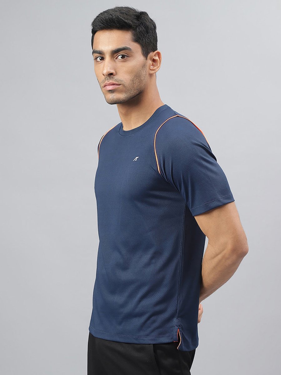 Alcis Round Neck Slim Fit Anti-Static T-Shirt 