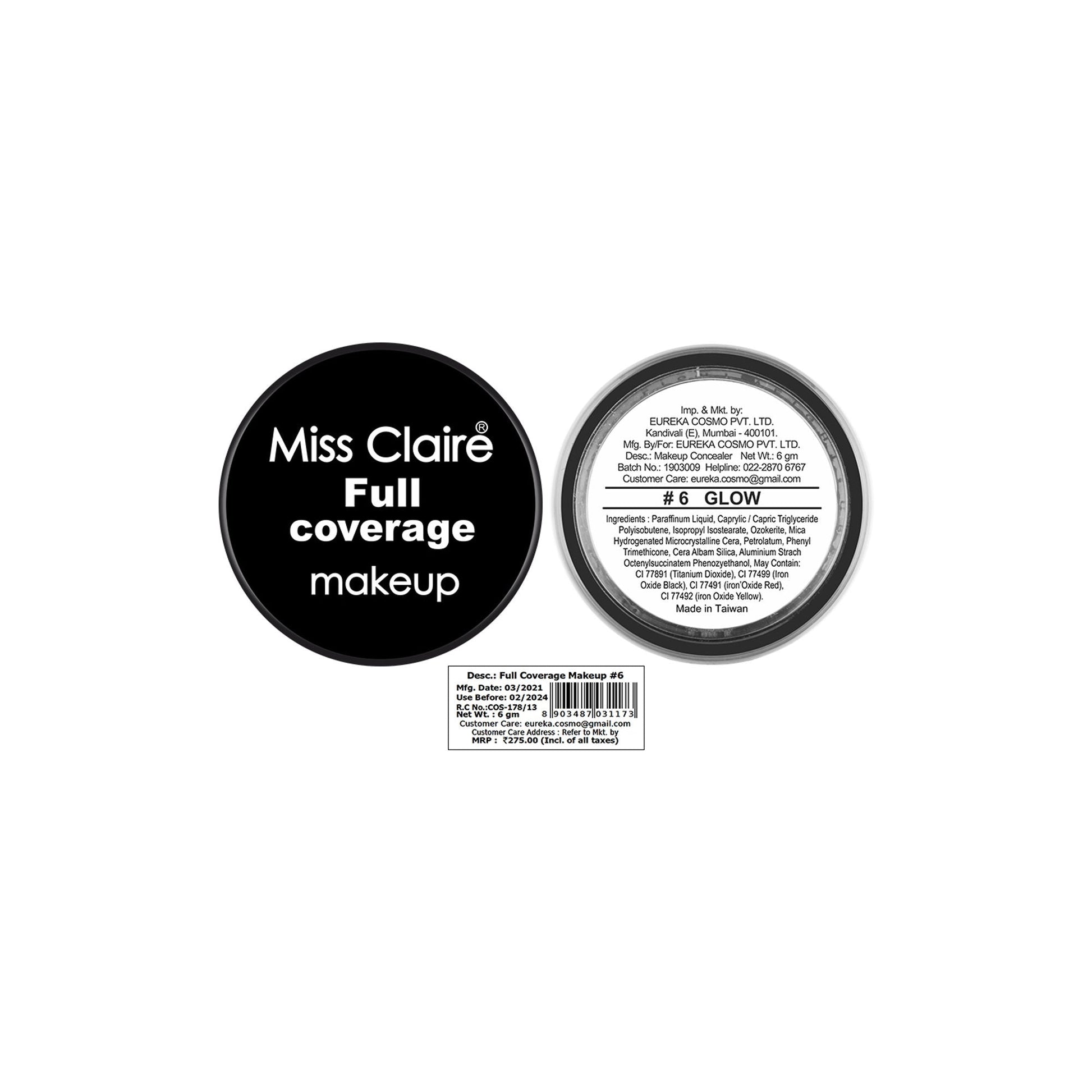 Miss Claire Full Coverage Makeup + Concealer - 6