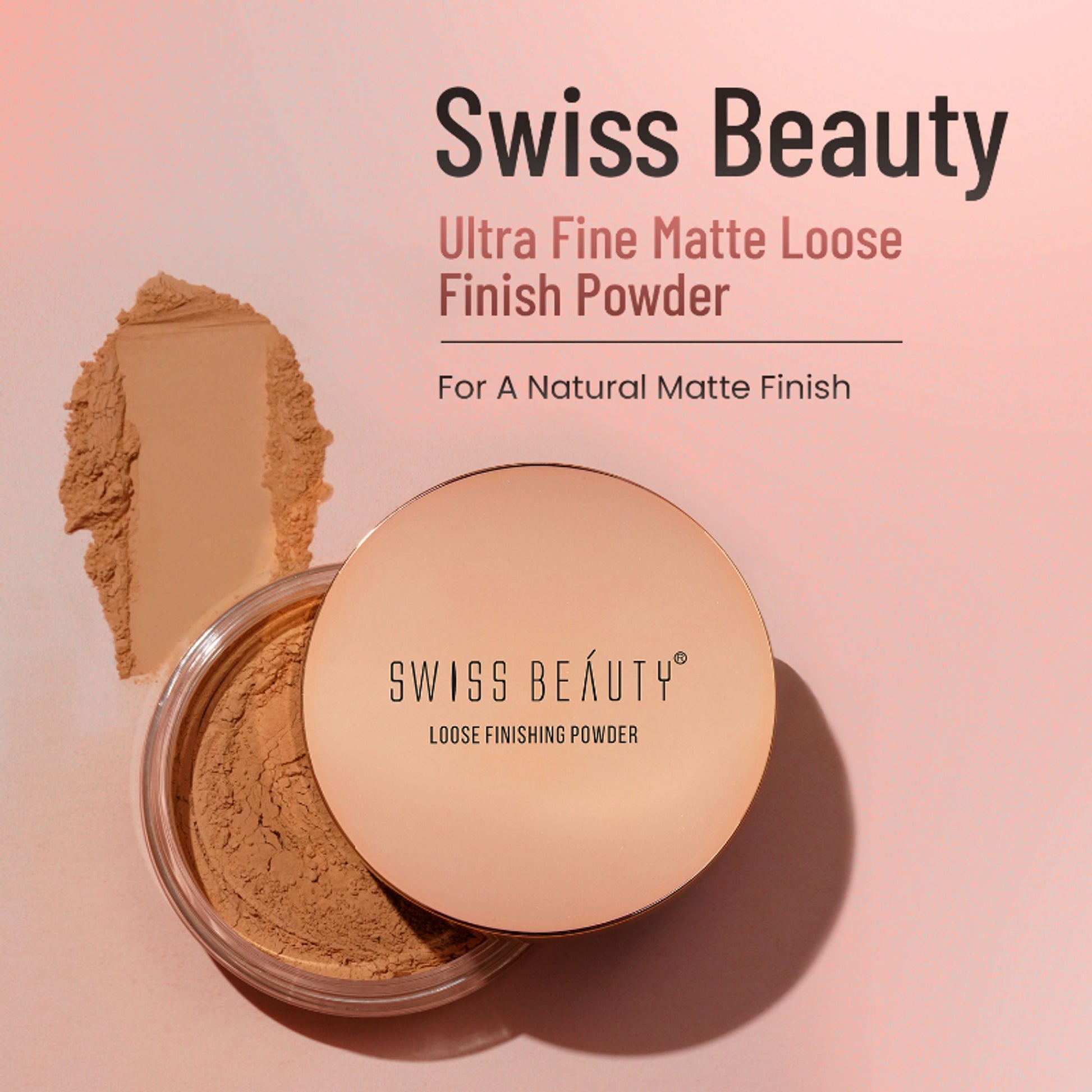 Swiss Beauty Ultra Fine Matte Loose Finish Powder - 03 Medium/ Moyen