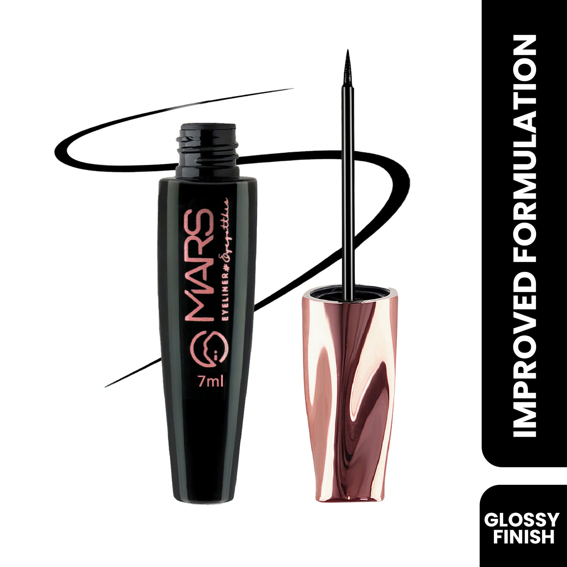 MARS Cosmetics Glossy Liquid Eyeliner - Black 