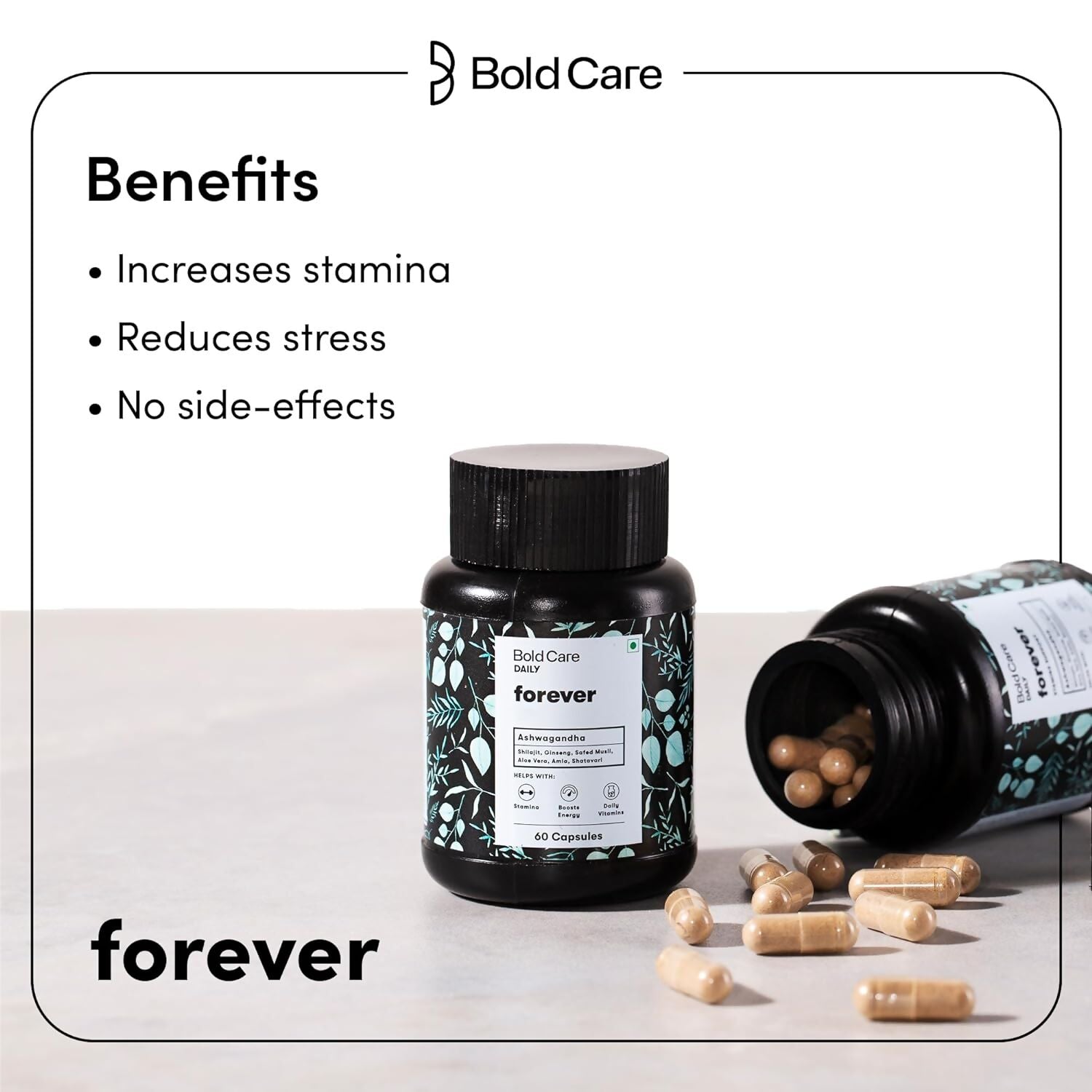 Bold Care Forever - Natural Stamina Supplement Capsules - Grab2buy