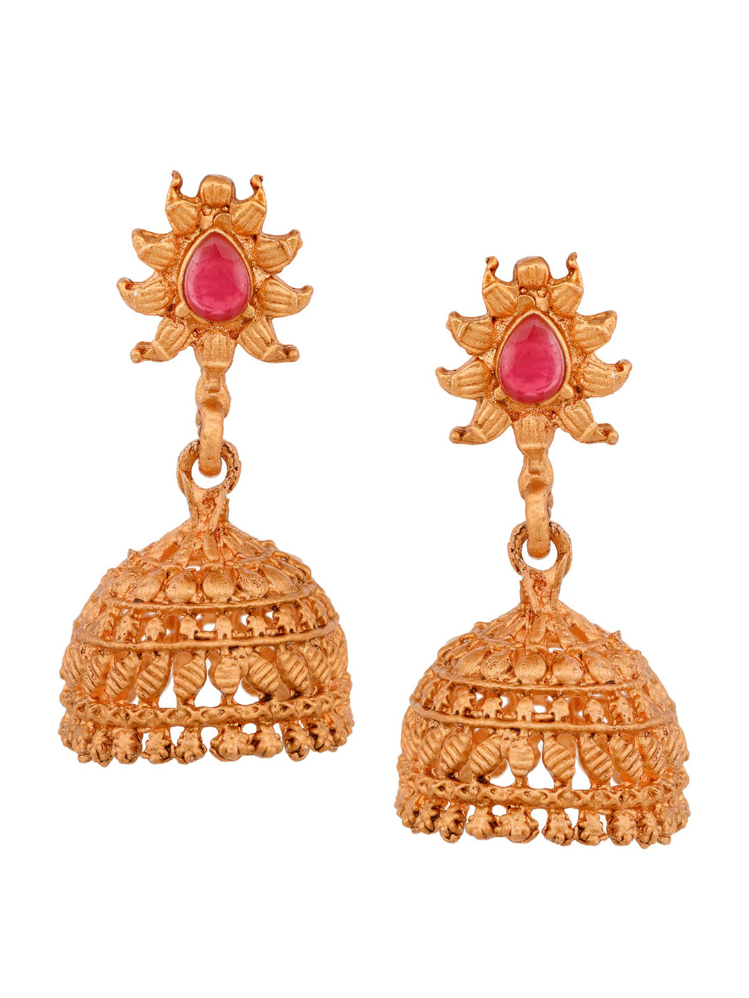 Saraf RS Jewellery Gold Plated South Indian Imitation Bridal Temple Jewellery Set - Grab2buy