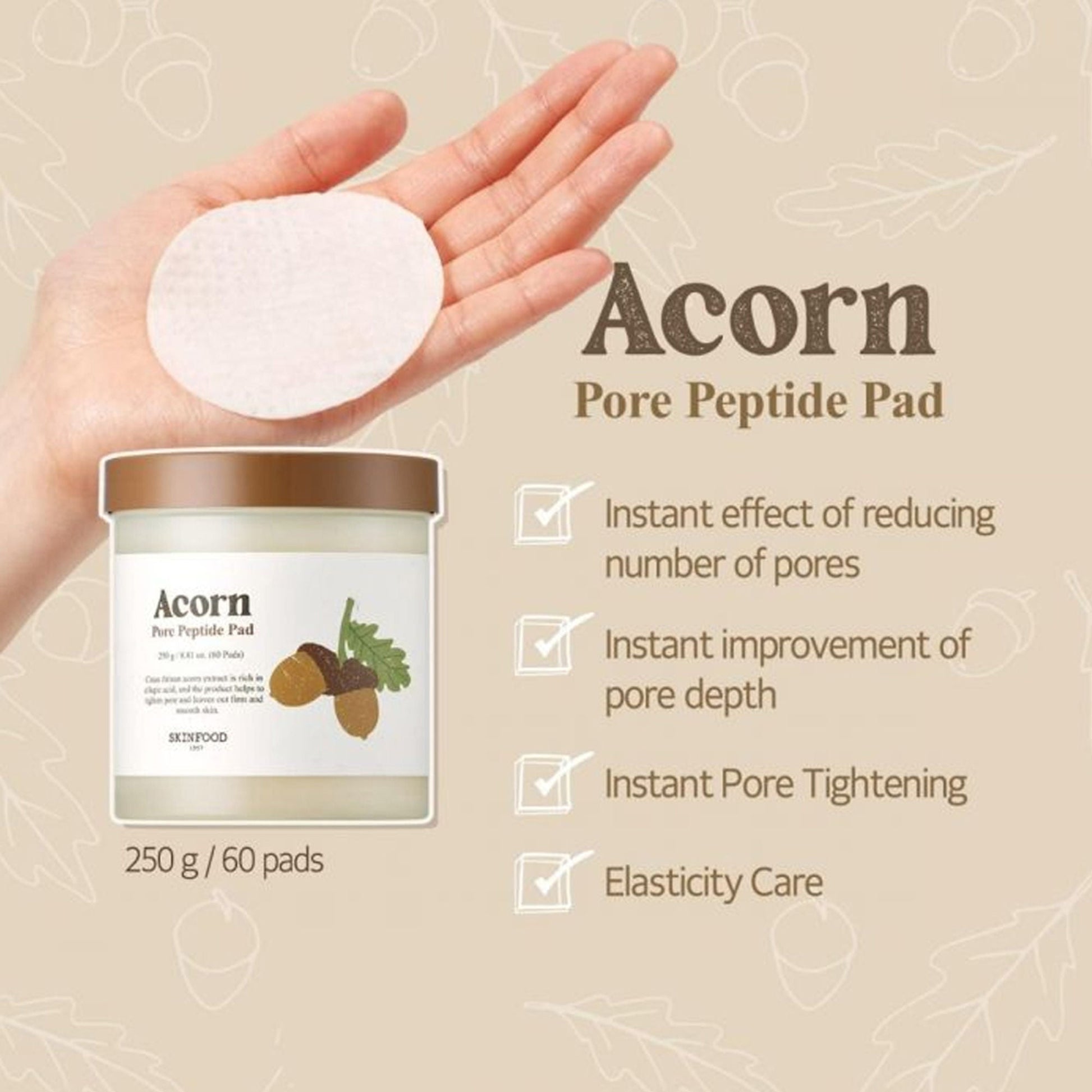 Skinfood Acorn Pore Peptide Pad
