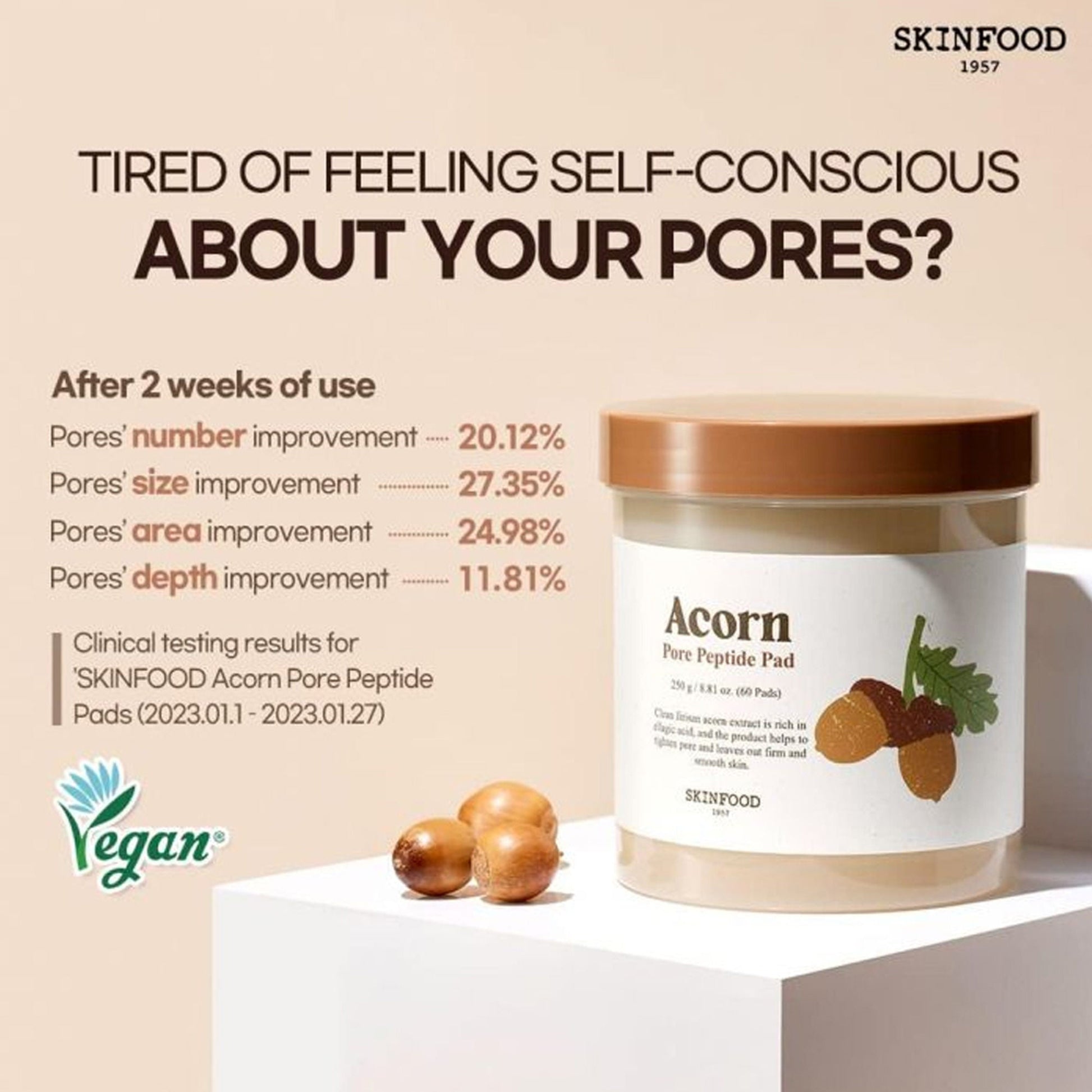 Skinfood Acorn Pore Peptide Pad