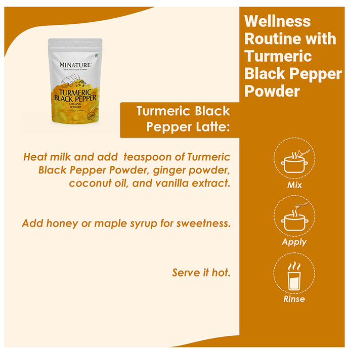 Minature Turmeric Black Pepper Organic Powder 