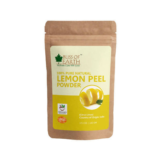 Bliss of Earth 100% Pure Natural Lemon Peel Powder - Grab2buy