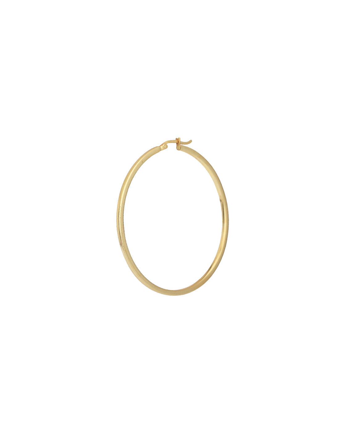 Gold-Polished Oval Shape Hoop Earrings For Women - Wahe Jewels Noz2Toz