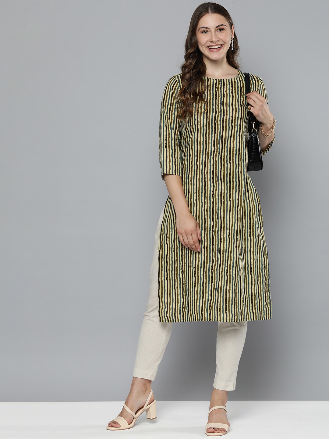 HERE&NOW Striped Kurta