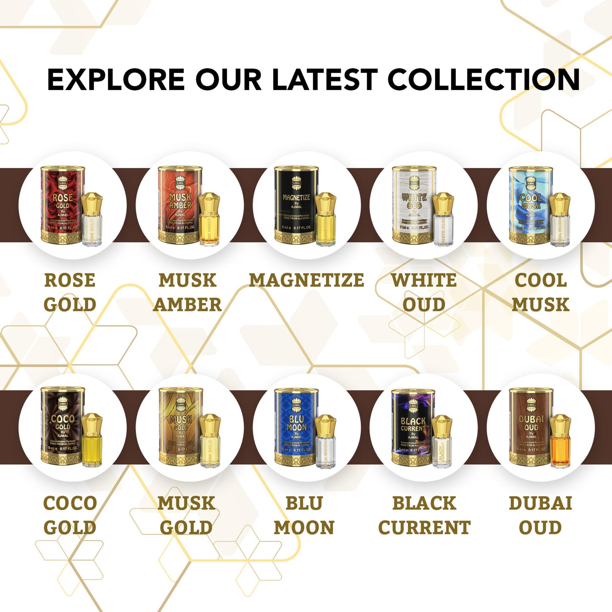 Ajmal India Coco Gold Attar Concentrated Perfume For Her