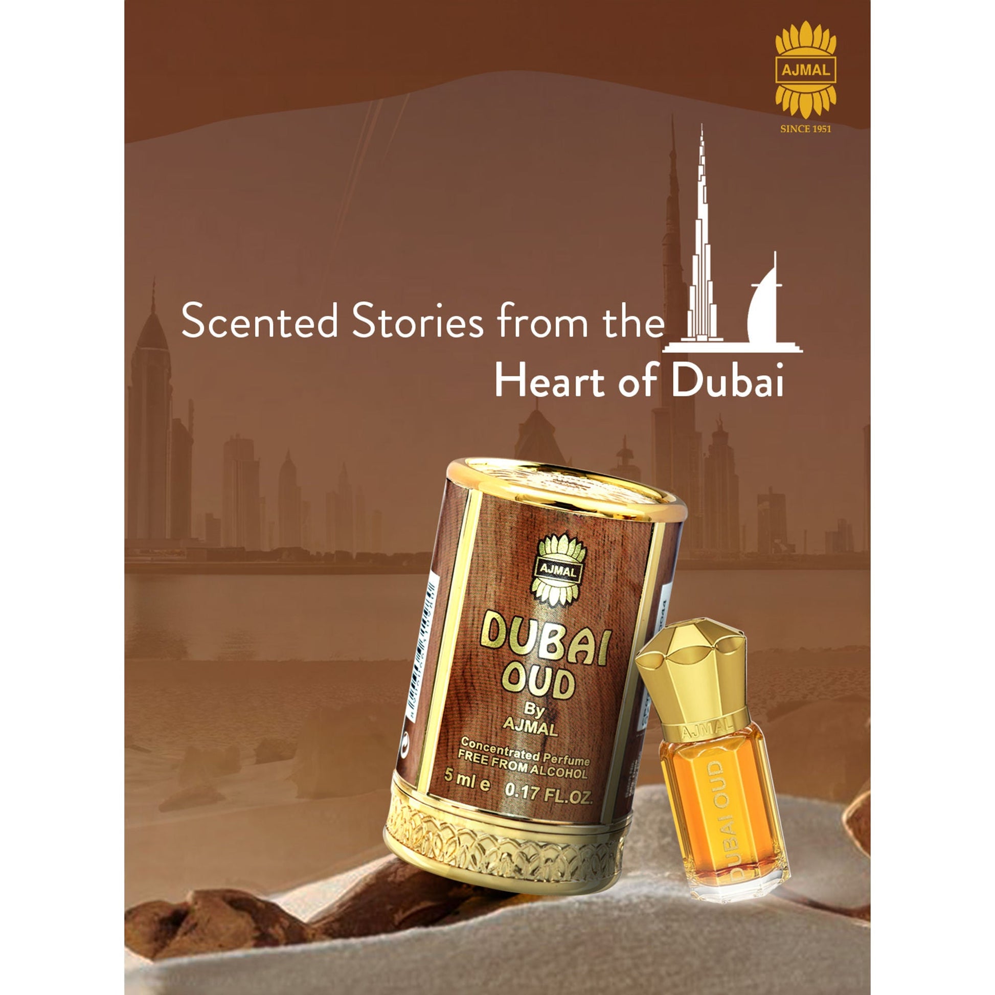 Ajmal India Dubai Oud Attar Concentrated Perfume For Her