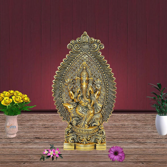 Nexplora Industries Metal Ganesh Idol - Grab2buy
