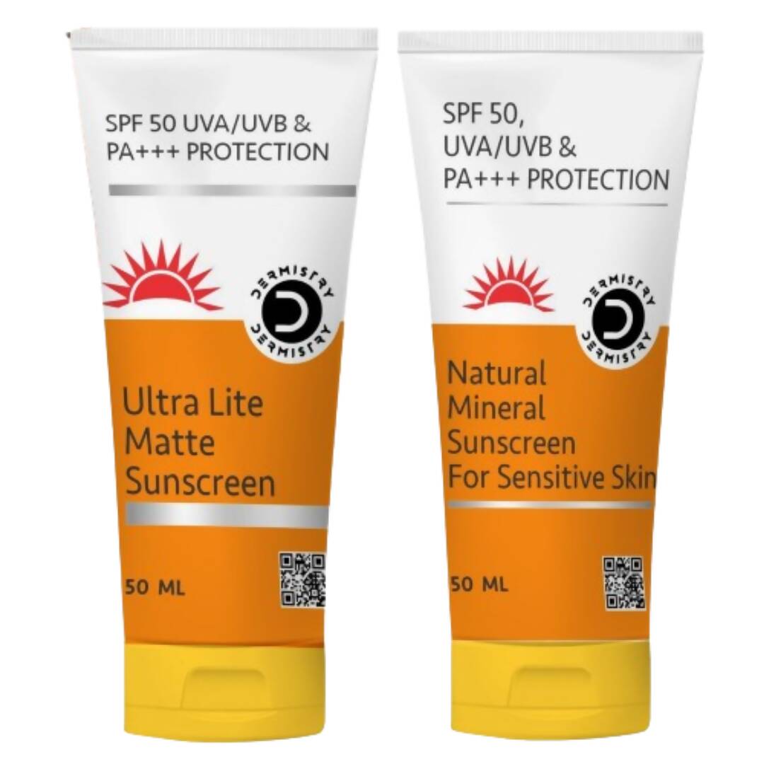 Dermistry Ultra Lite Matte Sunscreen & Natural Mineral Sunscreen 