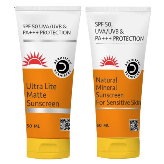 Dermistry Ultra Lite Matte Sunscreen & Natural Mineral Sunscreen 