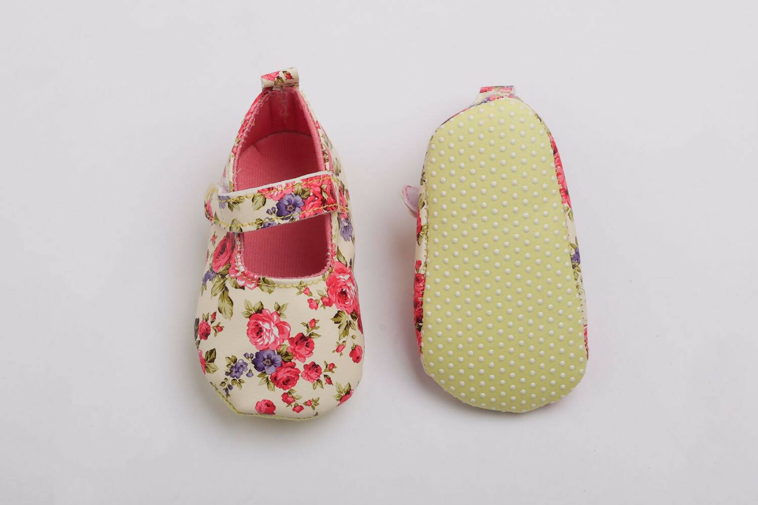 Tiny Bugs Girls Flowral Print Infants Booties - Pink  Grab2Buy Tiny Bugs Grab2Buy