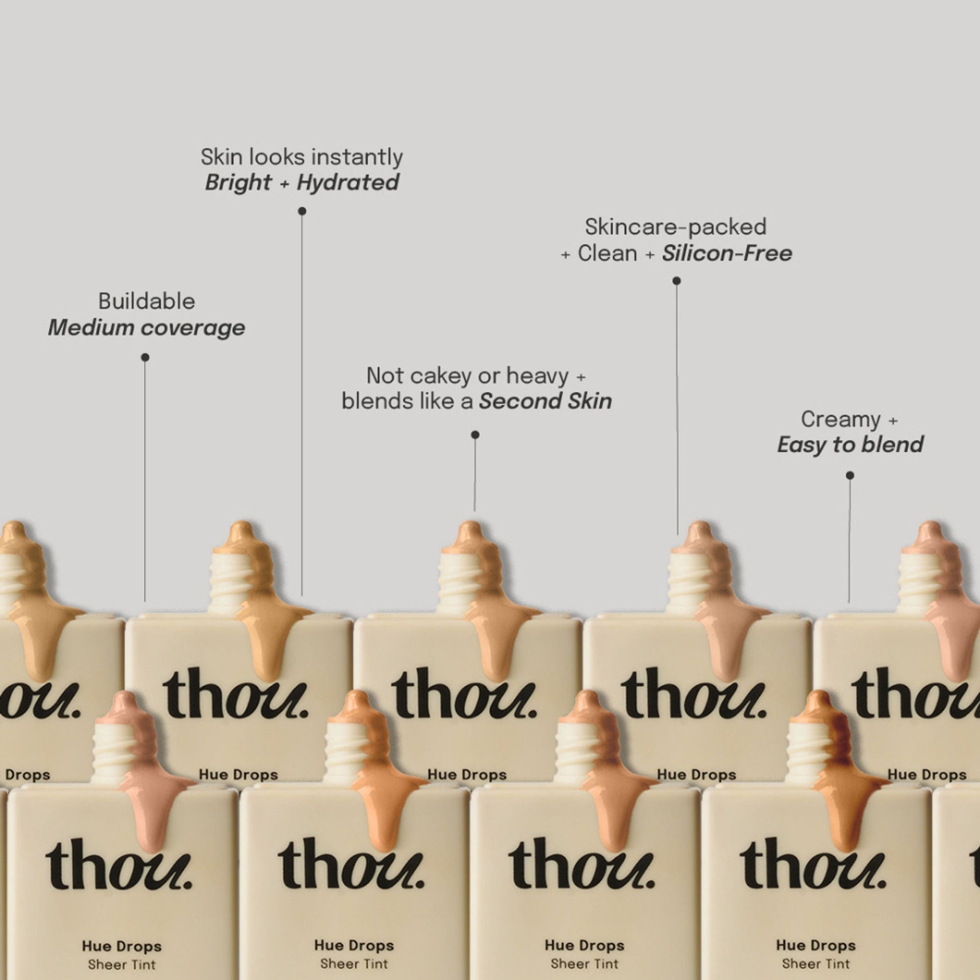 Thou Hue Drops Sheer Skin Tint - 120 Neutral Warm  Grab2Buy Thou Grab2Buy