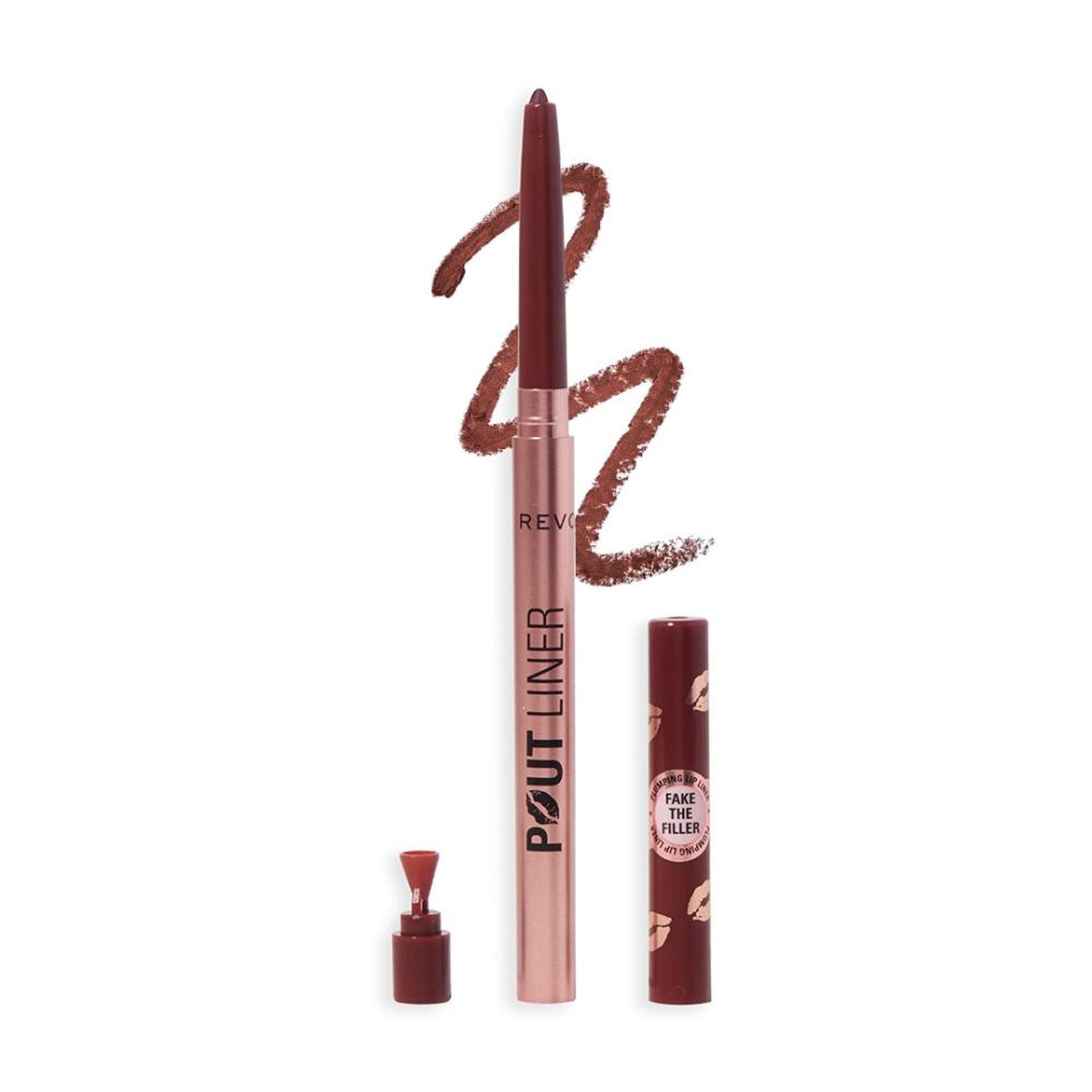 Makeup Revolution Pout Bomb Plumping Lip Liner - Cookie Warm Brown