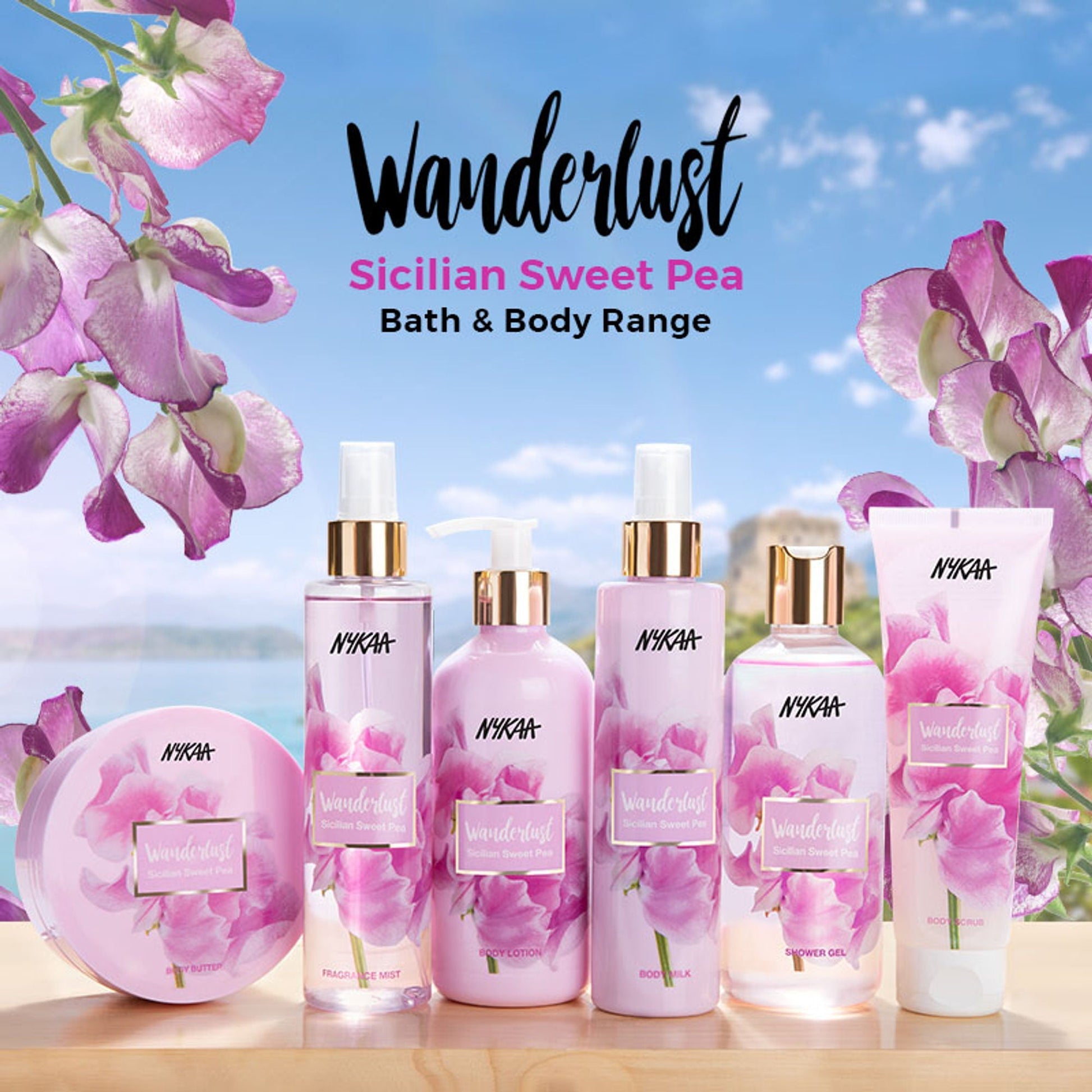Wanderlust Moisturizing Body Lotion - Sicilian Sweet Pea  Grab2Buy Wanderlust Grab2Buy