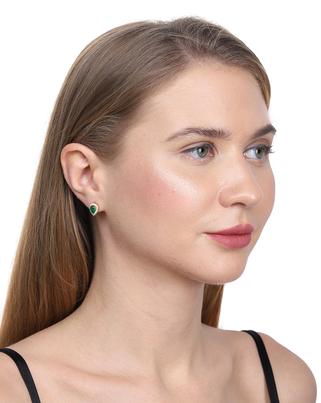 Gold-Polished Circular Drop Earring For Women - Wahe Jewels Noz2Toz