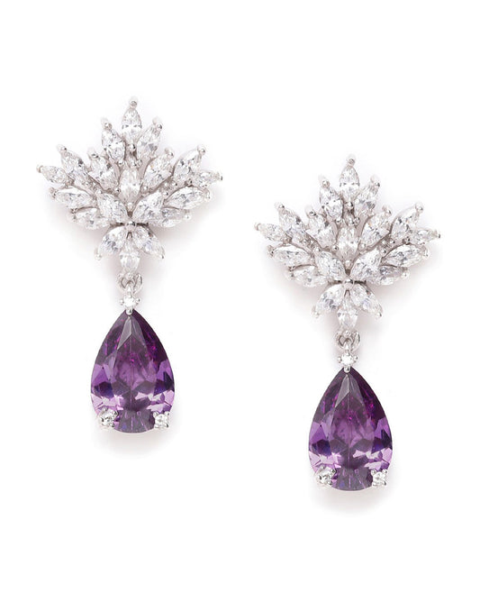 Gold-Polished Hoop Earrings With Dangling Hearts - Wahe Jewels