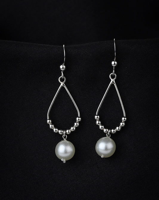 Silver Toned Circular Hoop Earring For Men - Wahe Jewels | Grab2Buy