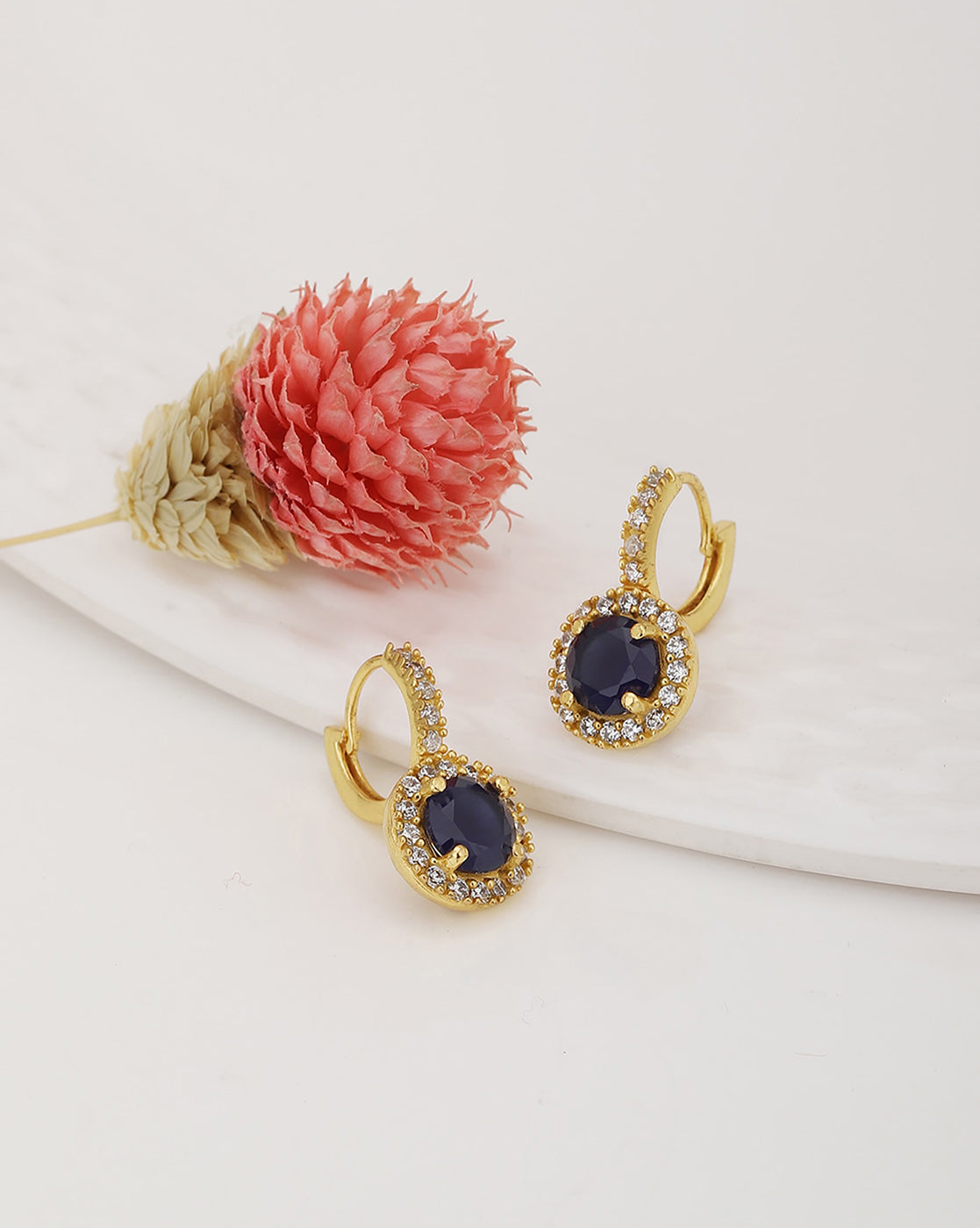 Silver & Gold-Polished Hoop Earring For Women - Wahe Jewels Noz2Toz