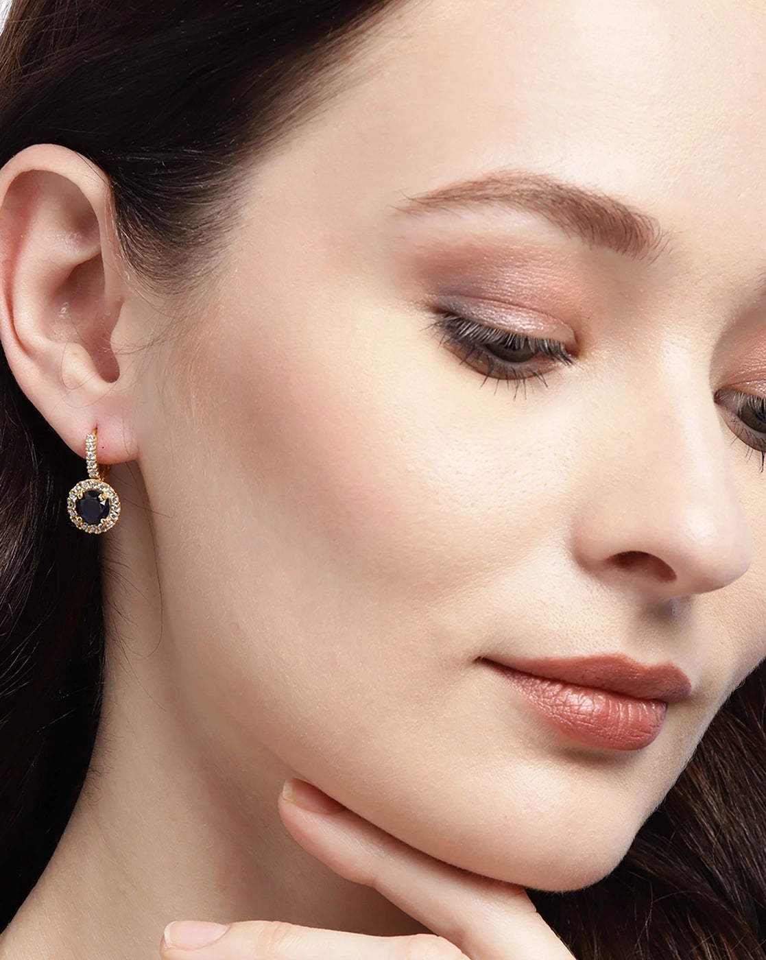 Silver & Gold-Polished Hoop Earring For Women - Wahe Jewels Noz2Toz