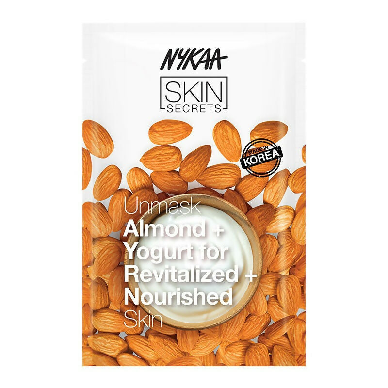 Nykaa Skin Secrets Indian Rituals Almond + Yogurt Sheet Mask For Revitalized & Nourished Skin 