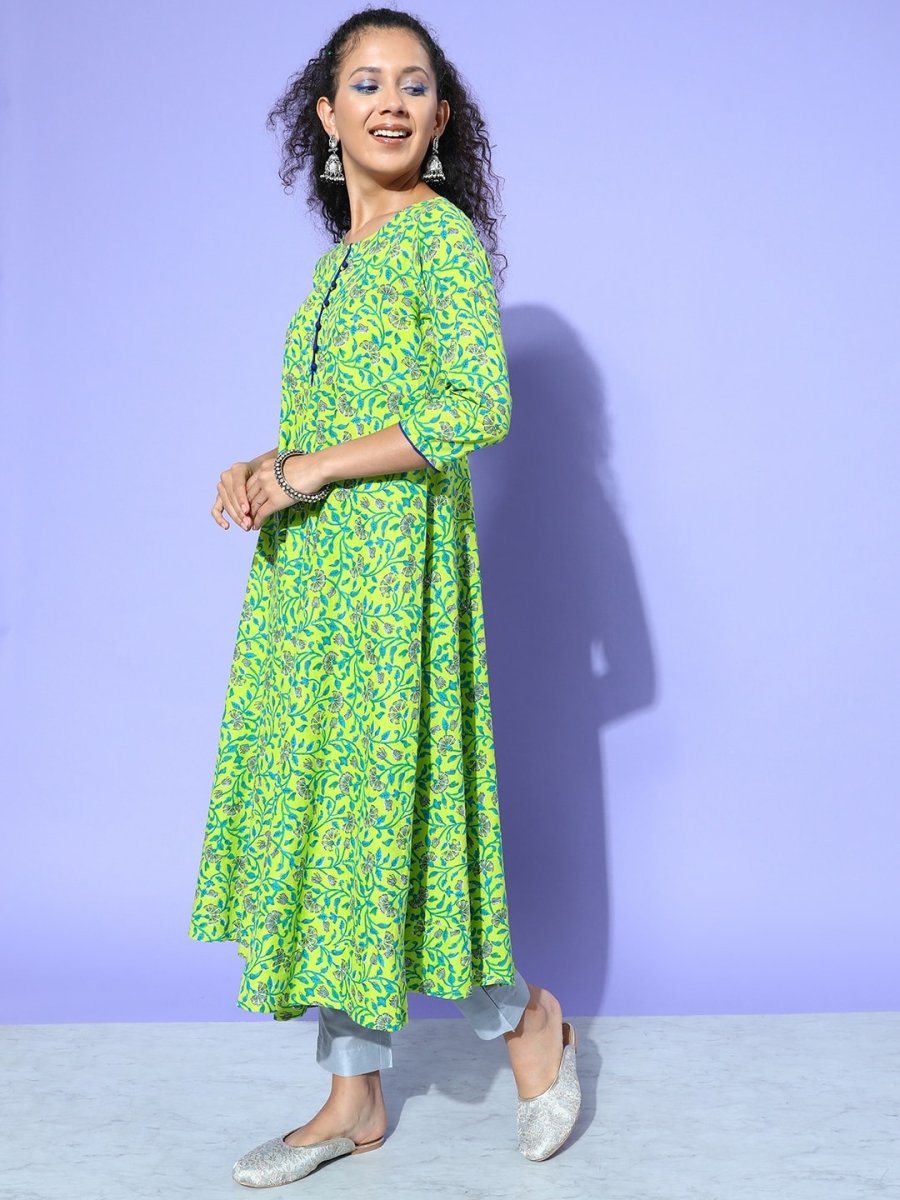 All About You Women Floral Printed Kurta