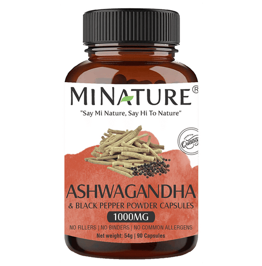 Minature Ashwagandha & Black Pepper Powder Capsules 